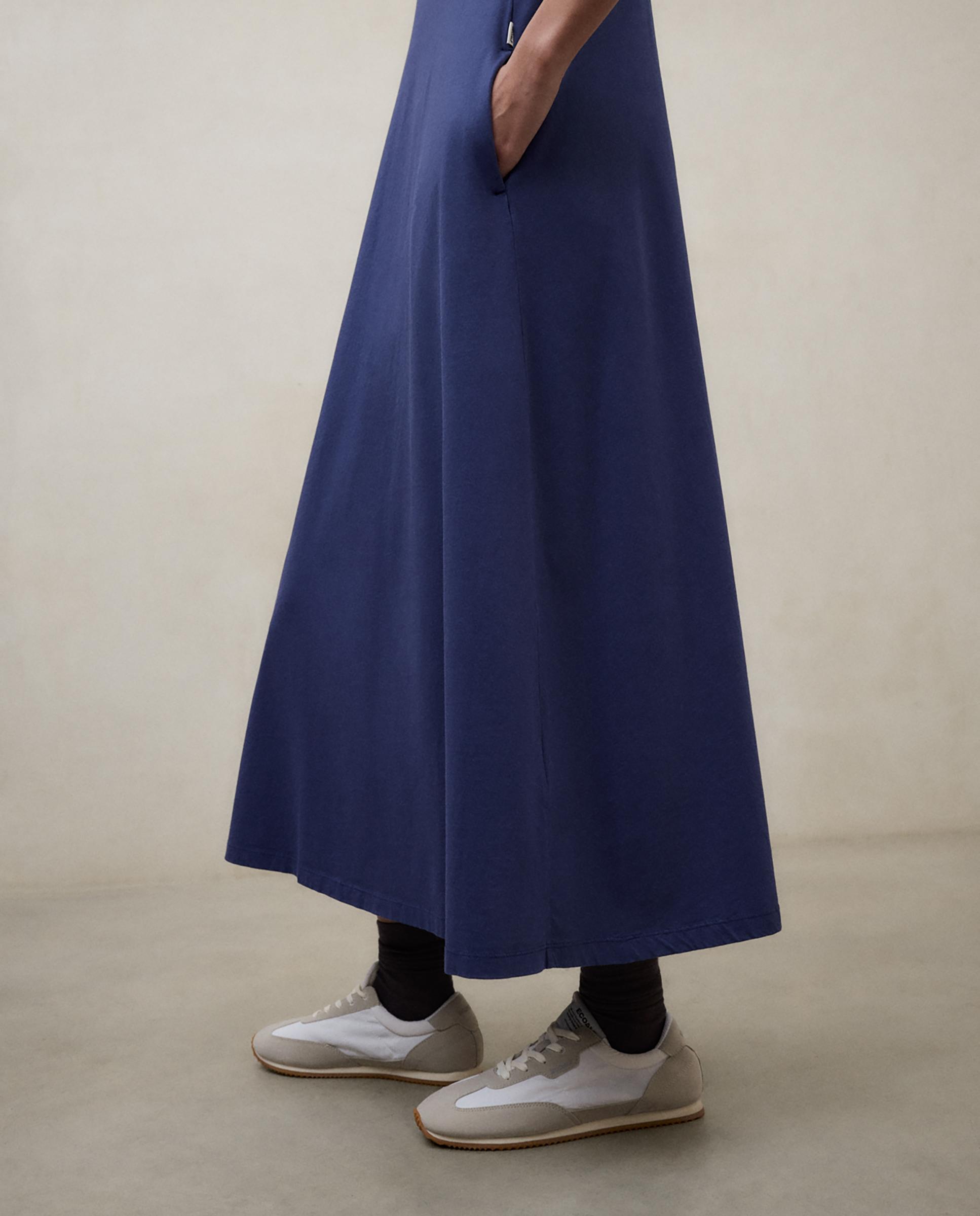 Vestido de corte holgado y cuello redondo - Ecoalf - Azul Azul-5