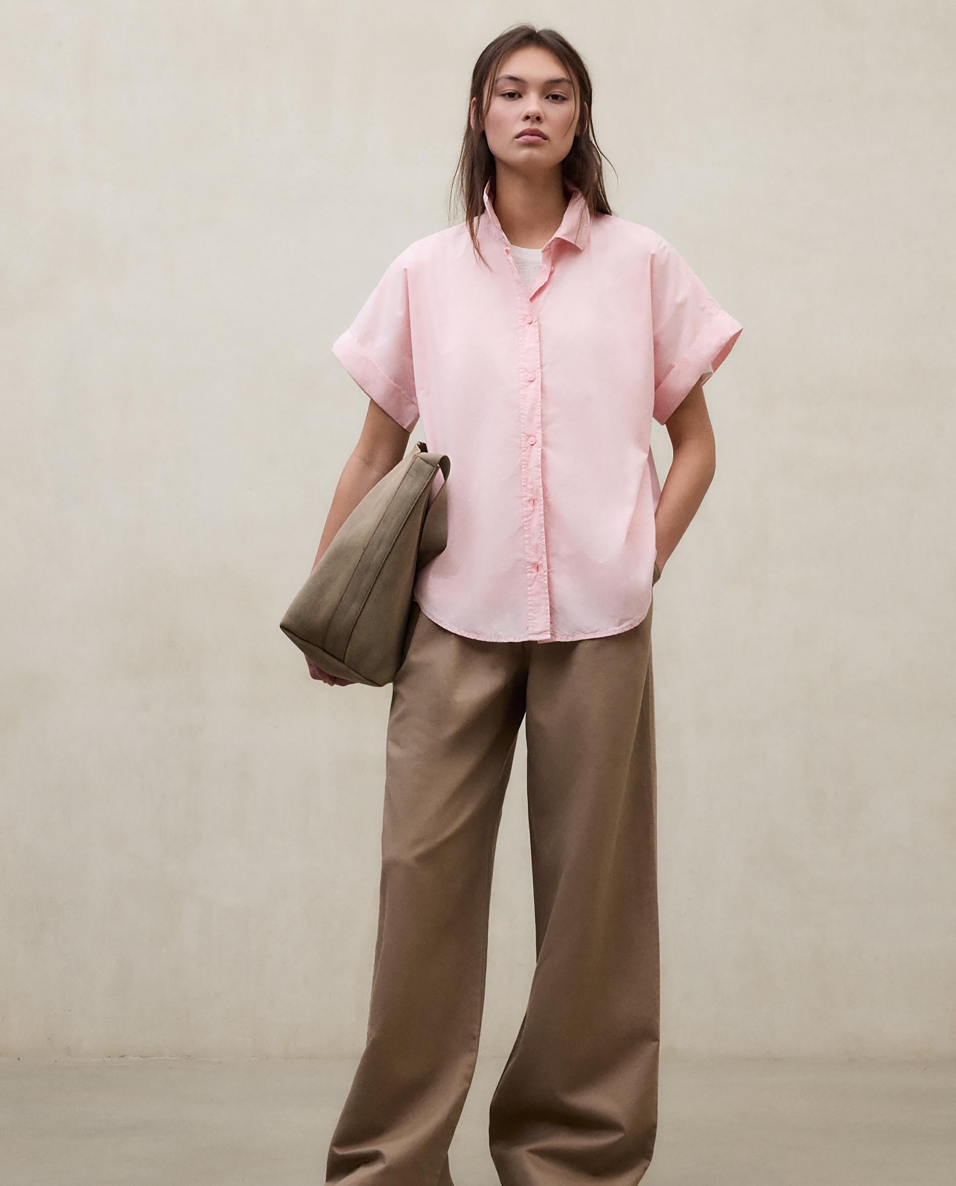 Ecoalf - Camisa de mujer de manga corta de algodón.