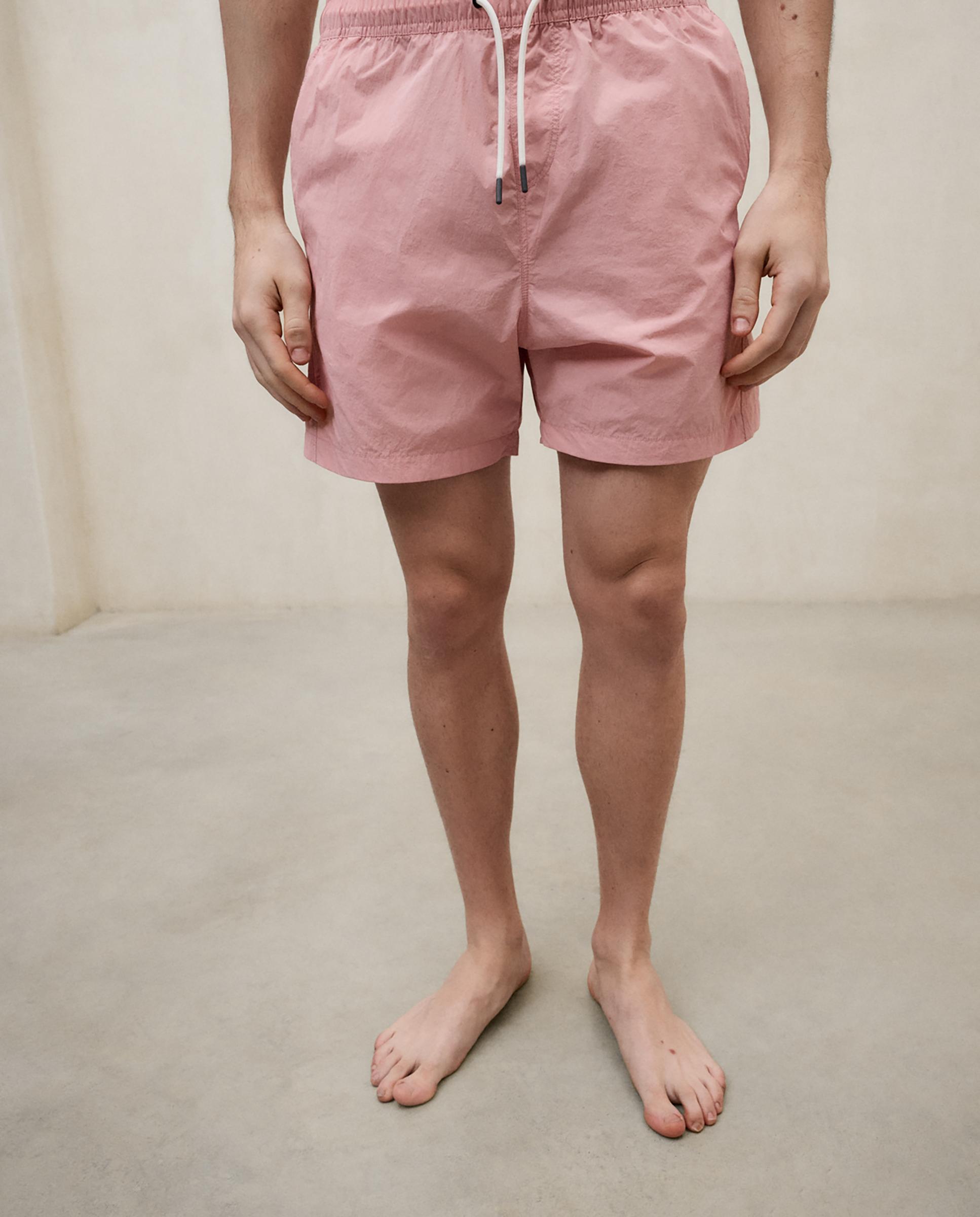 Bañador de hombre liso secado rápido - Ecoalf - Rosa Rosa-3