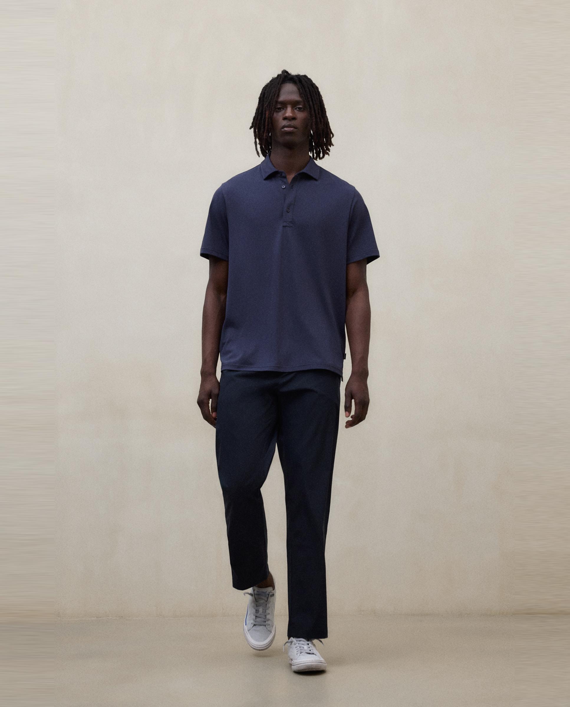 Ecoalf - Pantalón de vestir de hombre de corte relajado con pinzas.