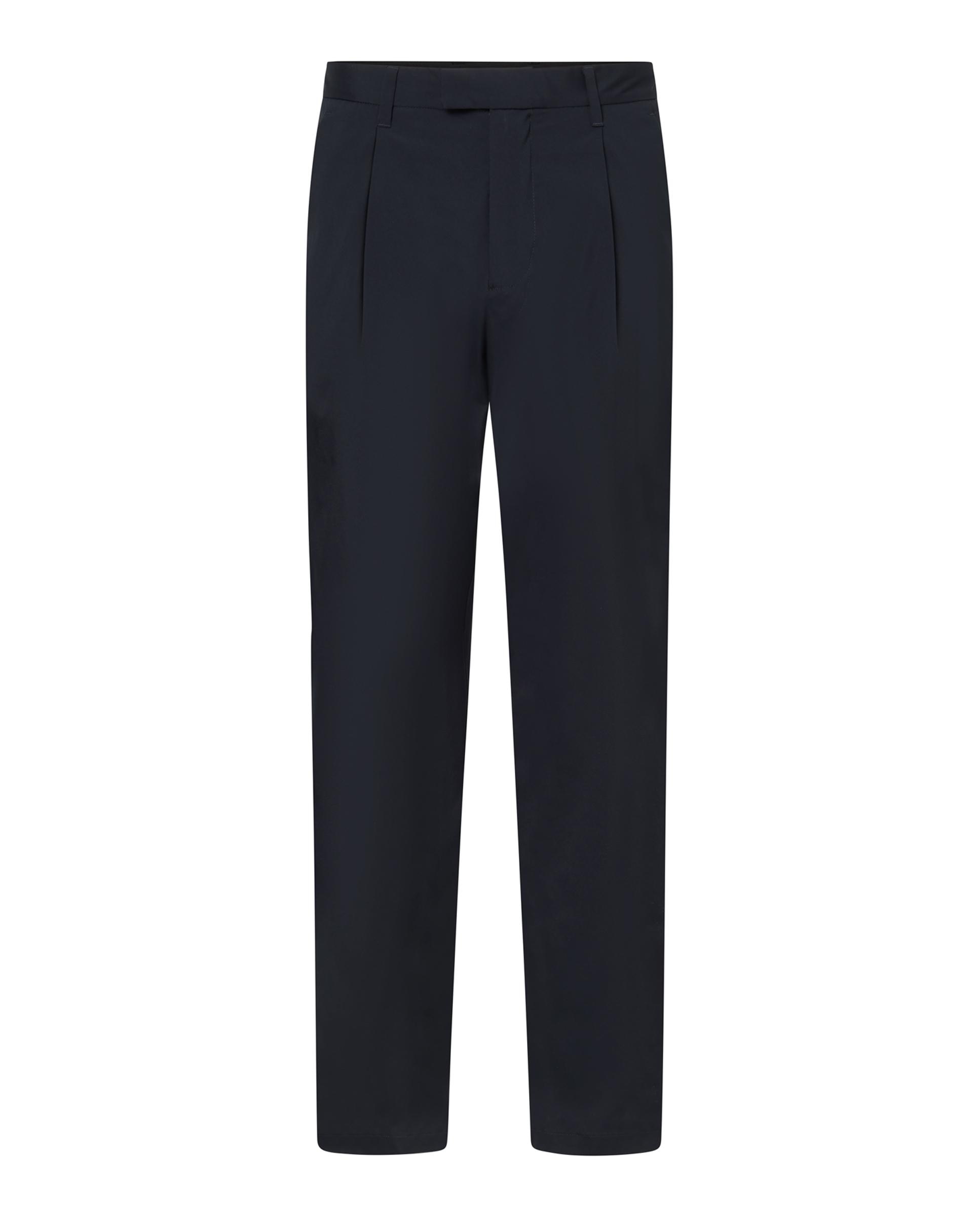Pantalón de vestir de hombre de corte relajado con pinzas - Ecoalf - Azul marino Azul marino-6