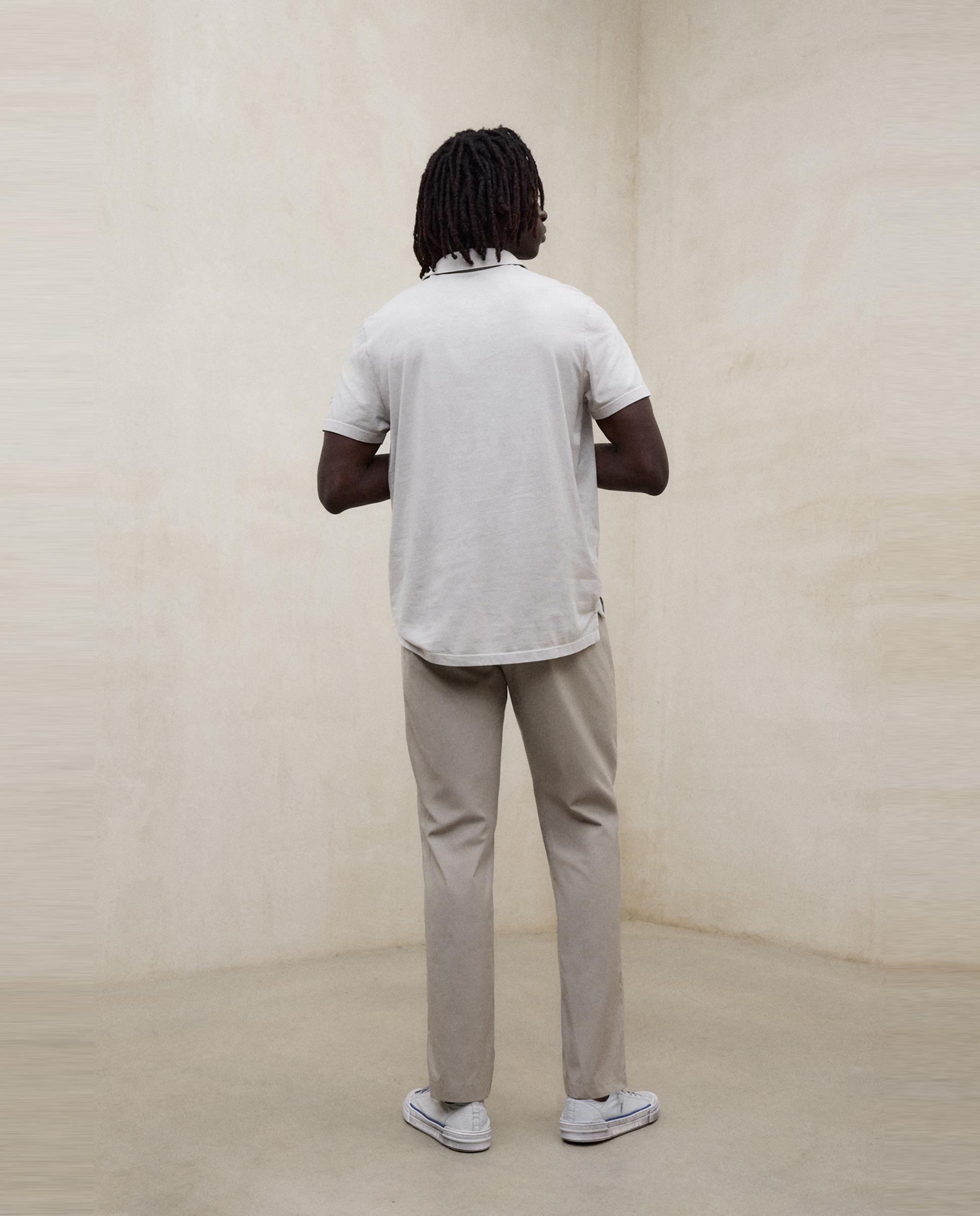 Pantalón de vestir de hombre de corte relajado con pinzas - Ecoalf - Beige Beige-3