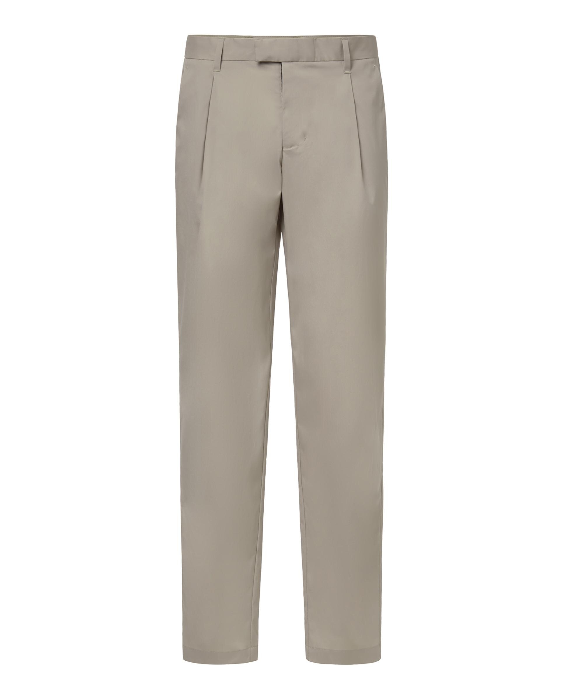 Pantalón de vestir de hombre de corte relajado con pinzas - Ecoalf - Beige Beige-6