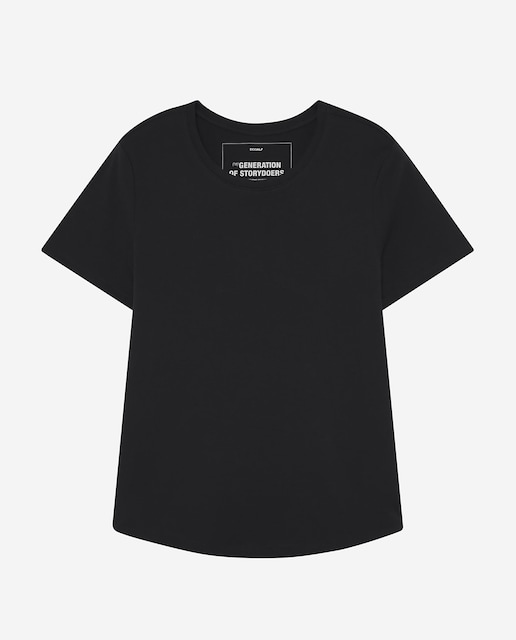 Imagen 0 de Camiseta de mujer de manga corta de algodón