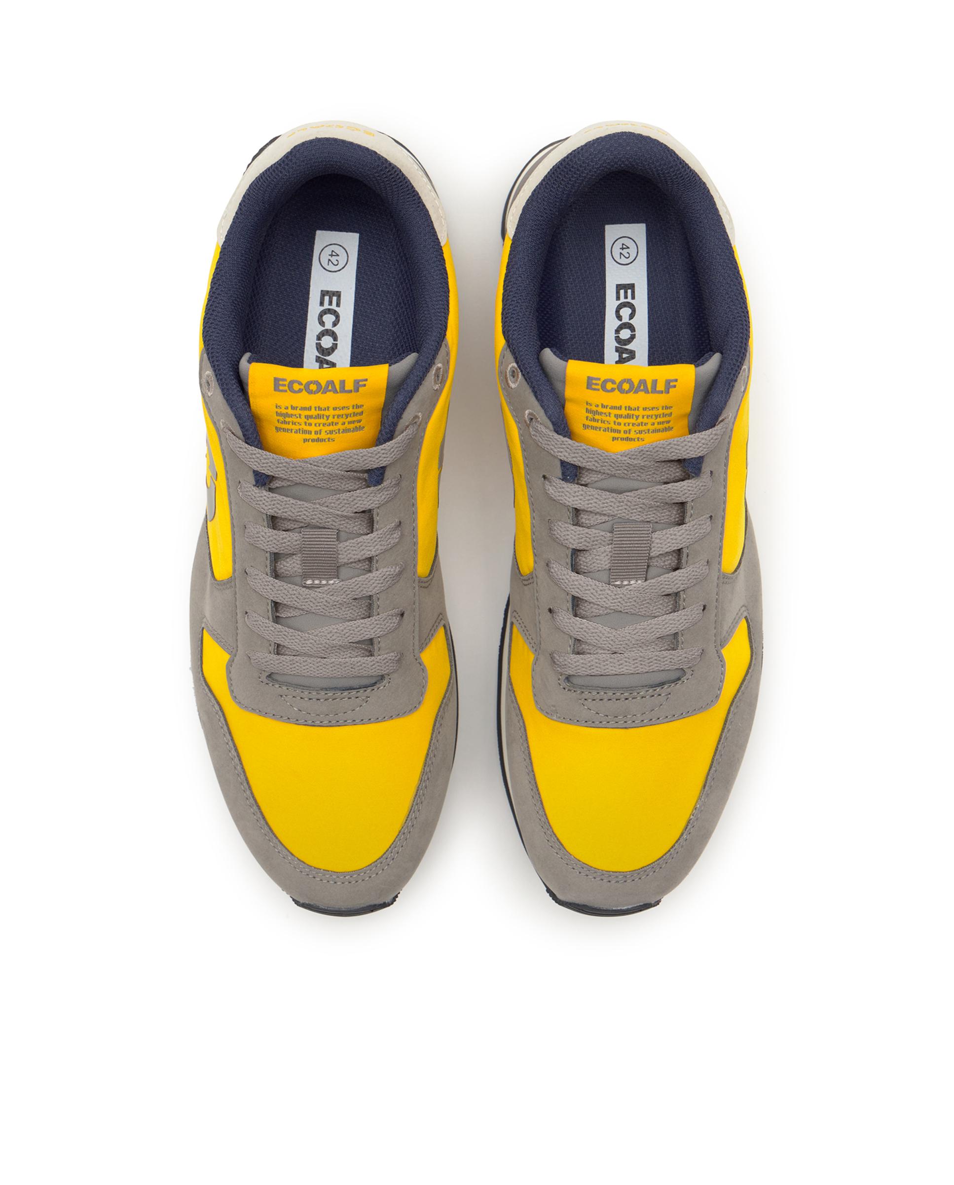 Zapatilla modelo UCLA de hombre 100% poliamida reciclada - Ecoalf - Gris / Amarillo Gris / Amarillo-4