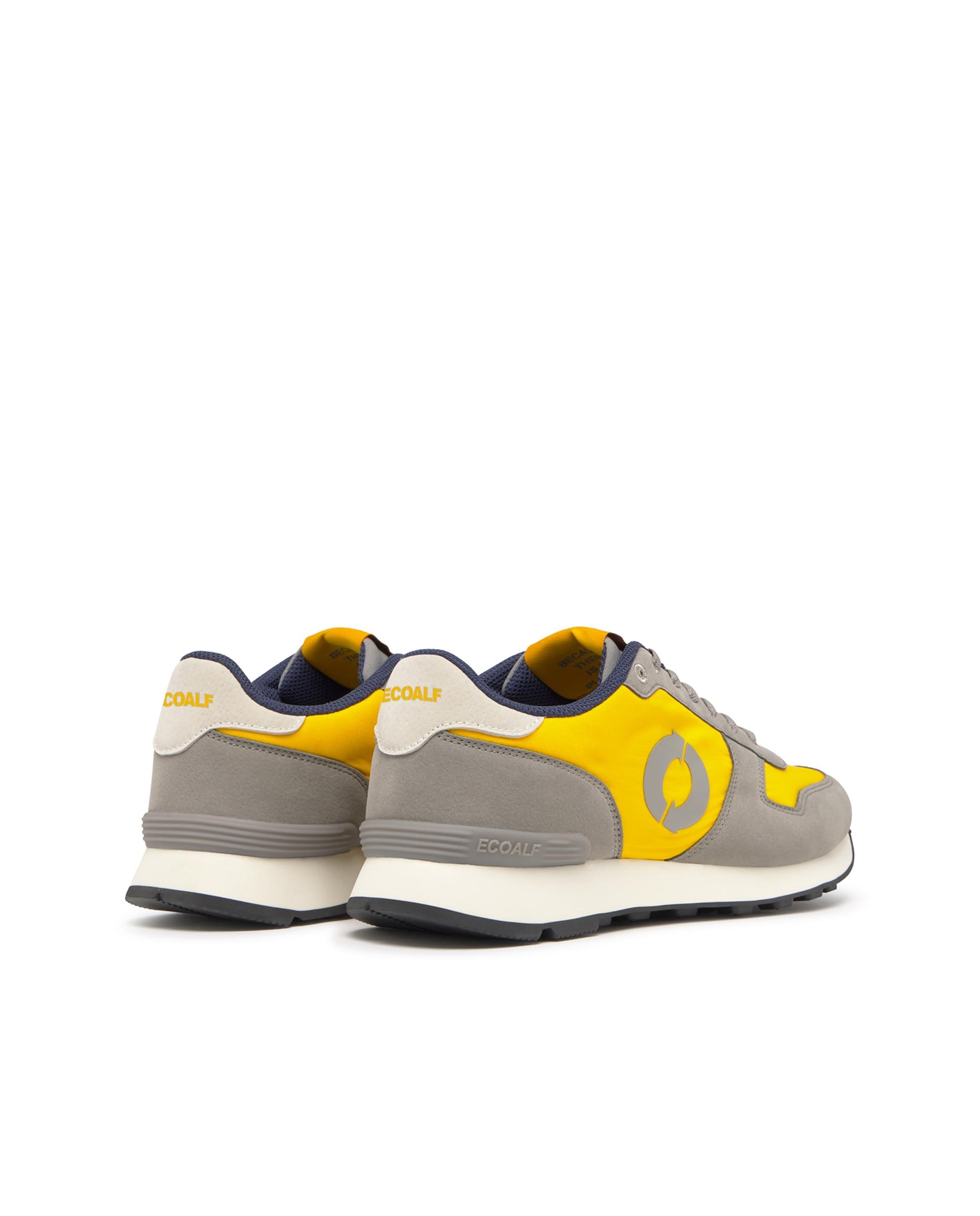 Zapatilla modelo UCLA de hombre 100% poliamida reciclada - Ecoalf - Gris / Amarillo Gris / Amarillo-5