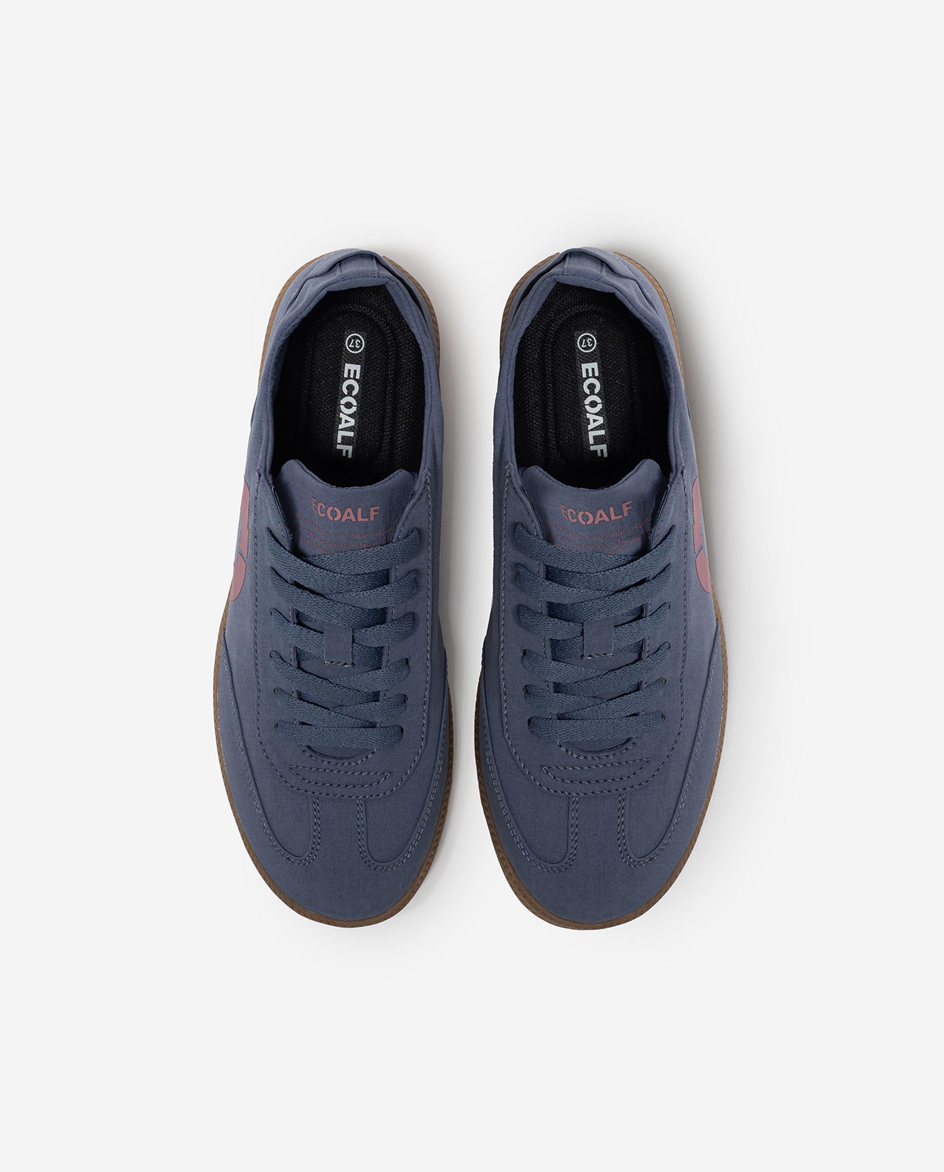 Zapatillas deportivas de hombre ligeras con cierre de cordones - Ecoalf - Azul grisáceo Azul grisáceo-4