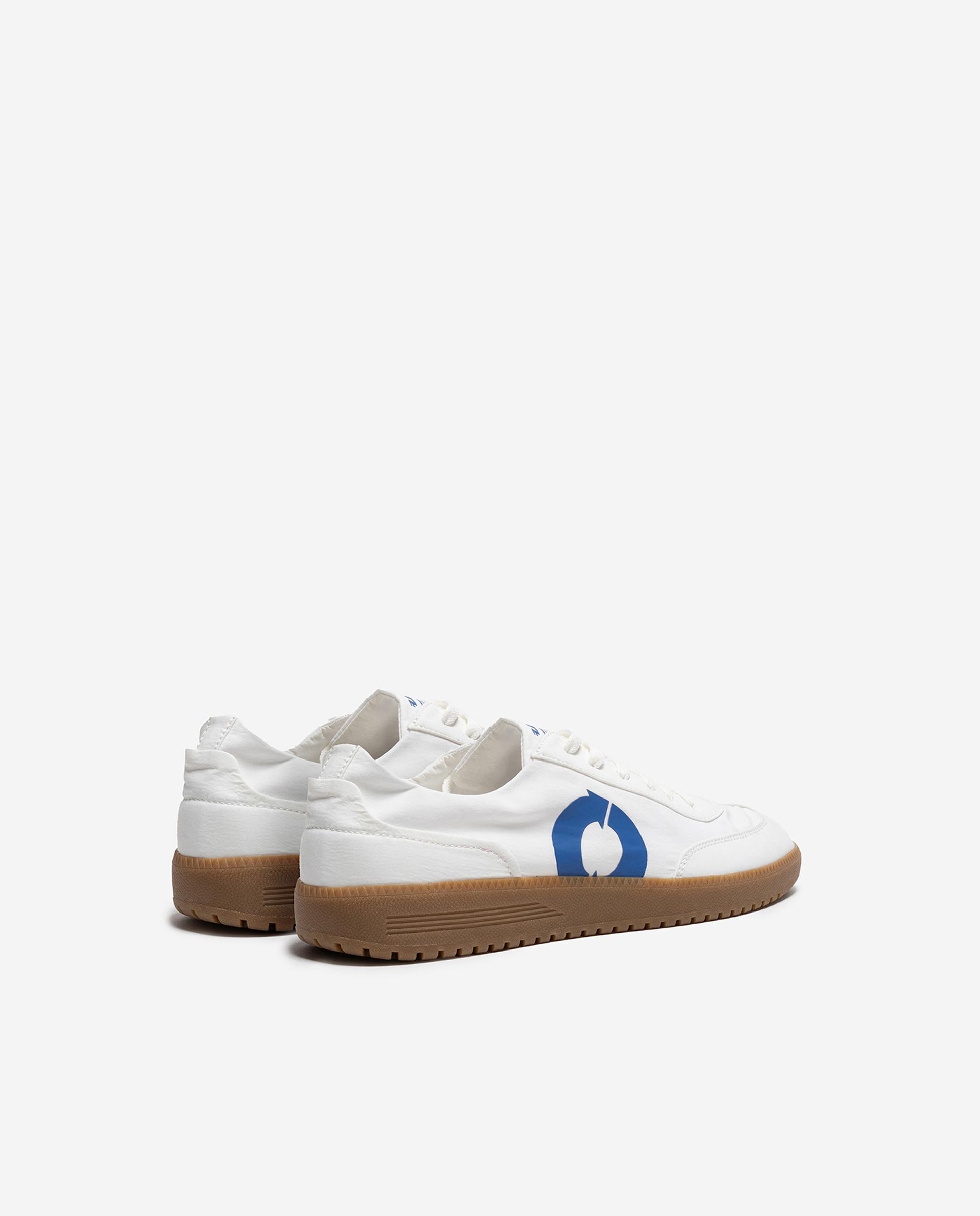 Zapatillas deportivas de hombre ligeras con cierre de cordones - Ecoalf - Blanco / Azul Blanco / Azul-3