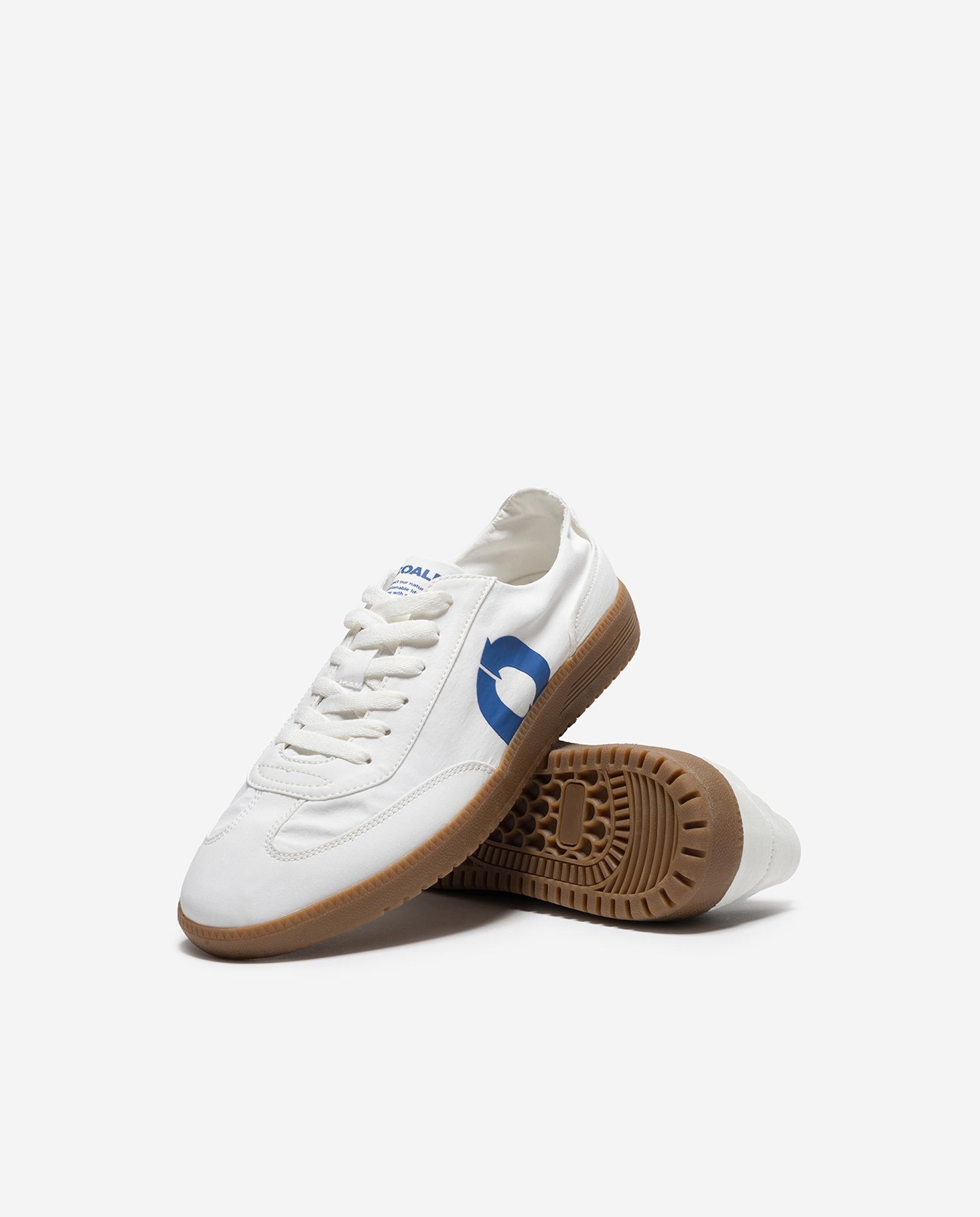 Zapatillas deportivas de hombre ligeras con cierre de cordones - Ecoalf - Blanco / Azul Blanco / Azul-2