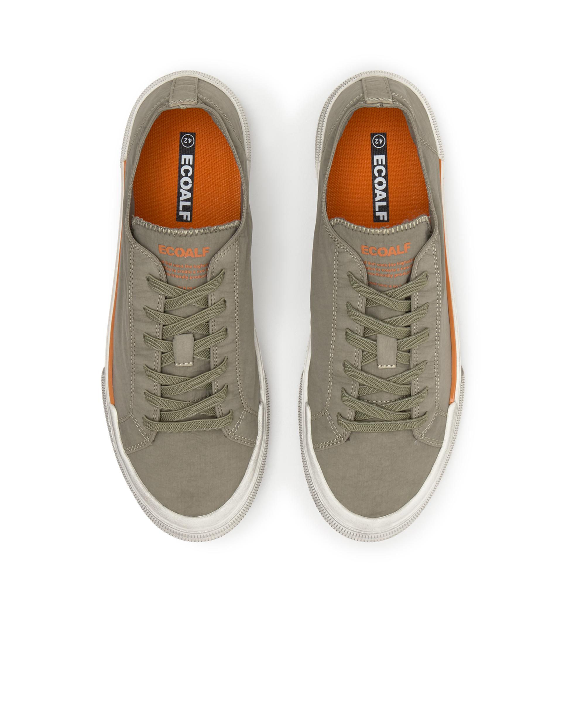 Zapatillas deportivas de hombre básicas con cordones - Ecoalf - Verde pardo Verde pardo-4