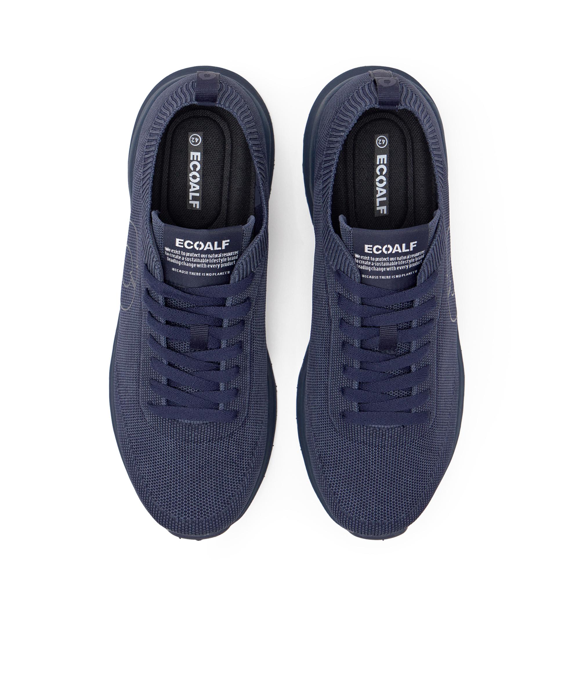 Zapatillas deportivas de hombre de punto ligeras - Ecoalf - Azul marino Azul marino-4