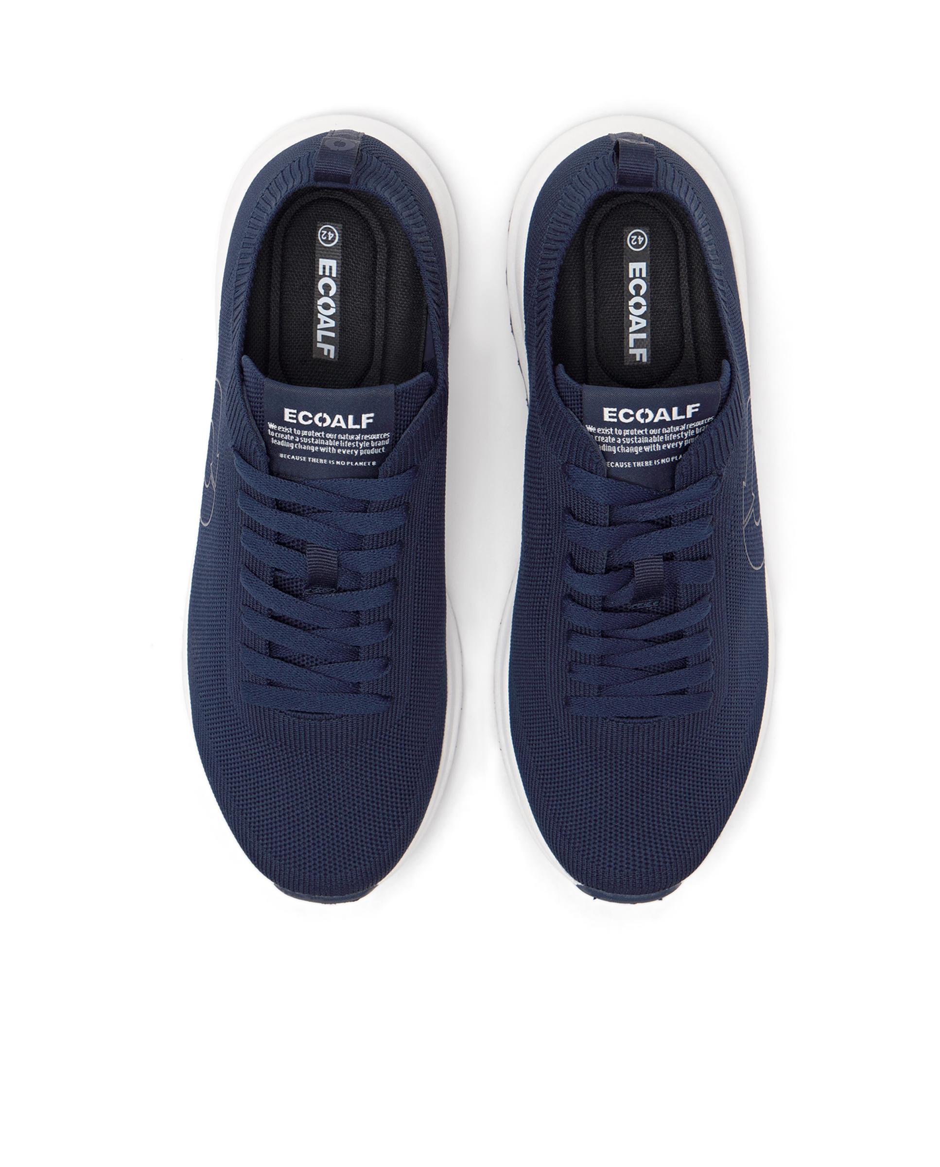 Zapatillas deportivas de hombre de punto ligeras - Ecoalf - Azul marino Azul marino-4