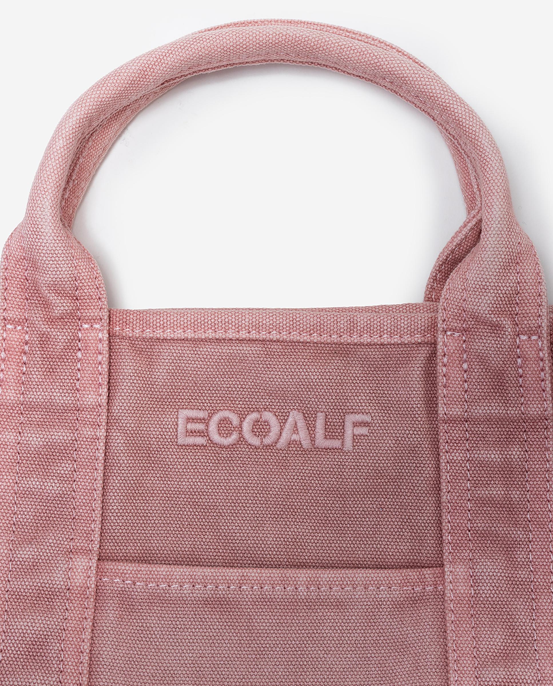 Bandolera unisex con acabado garment dyed - Ecoalf - Rosa Rosa-3