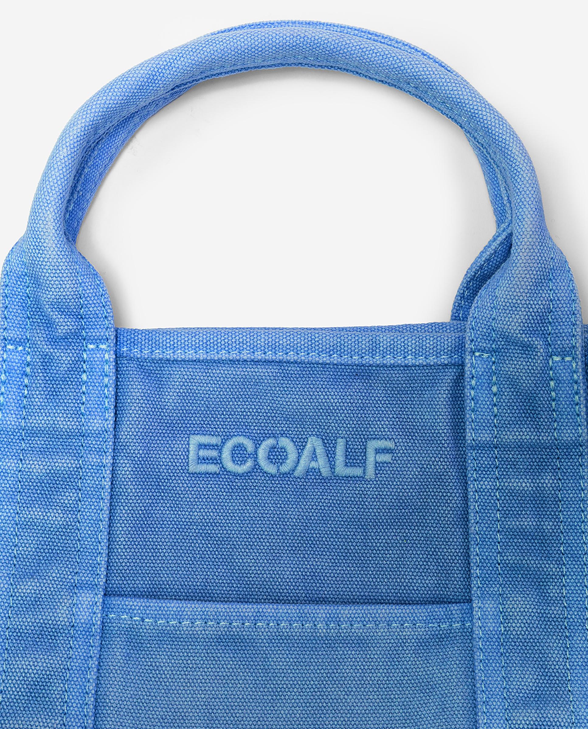 Bandolera unisex con acabado garment dyed - Ecoalf - Azul Azul-3