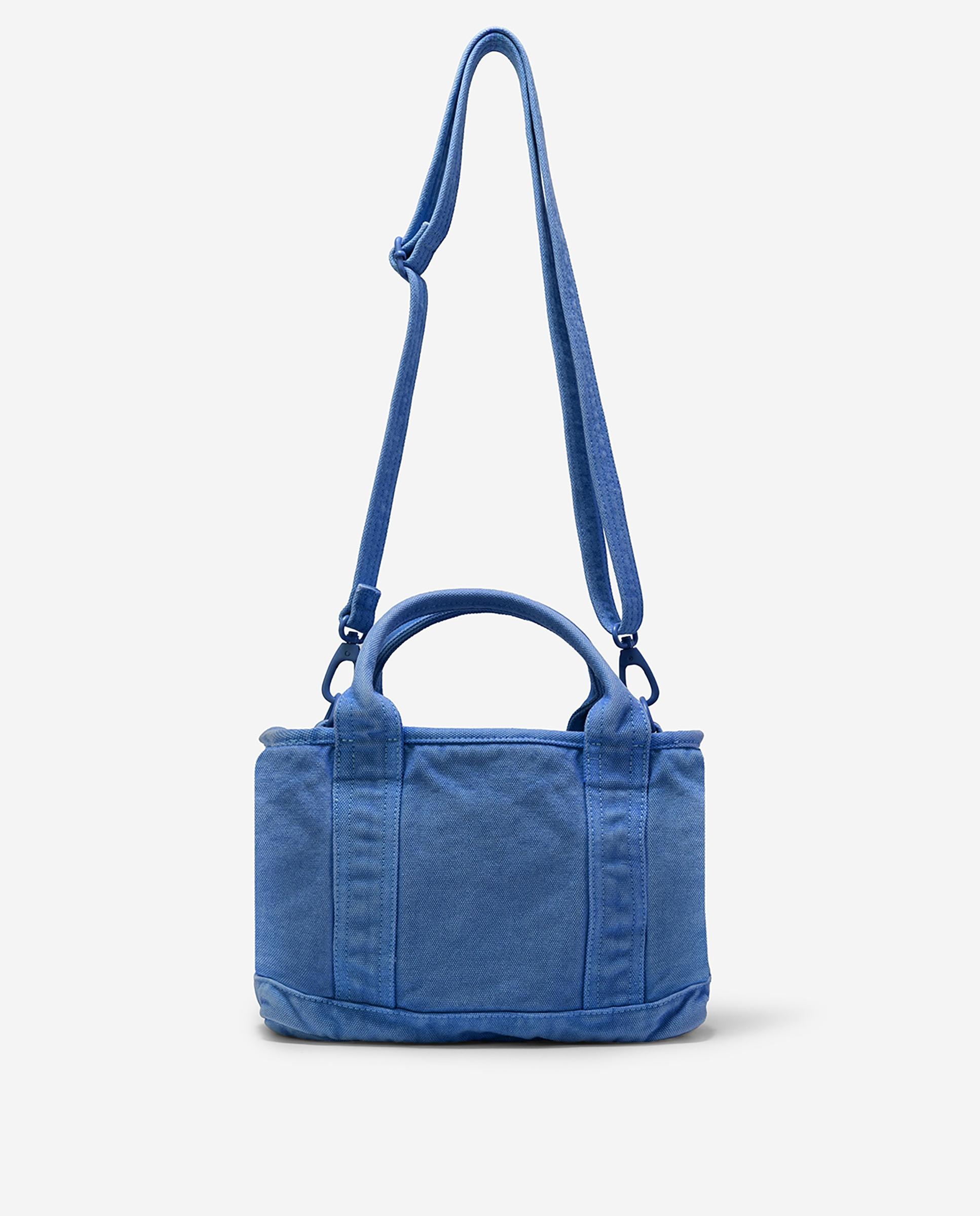Bandolera unisex con acabado garment dyed - Ecoalf - Azul Azul-6