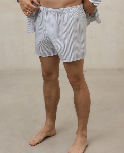 Imagen 0 de Bóxer de hombre de rayas con elástico en cintura