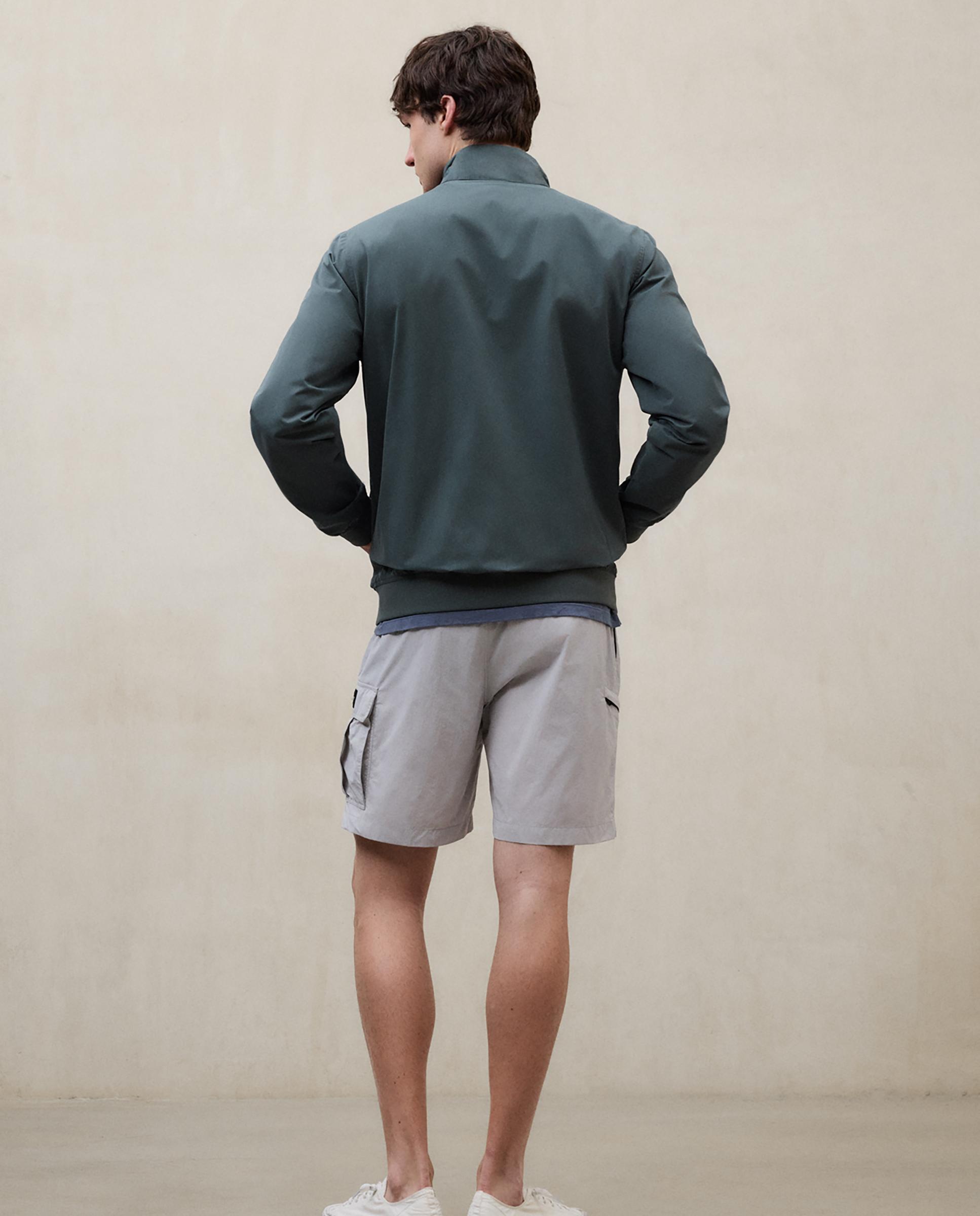 Chaqueta de hombre corta de cuello alto - Ecoalf - Verde oscuro Verde oscuro-2