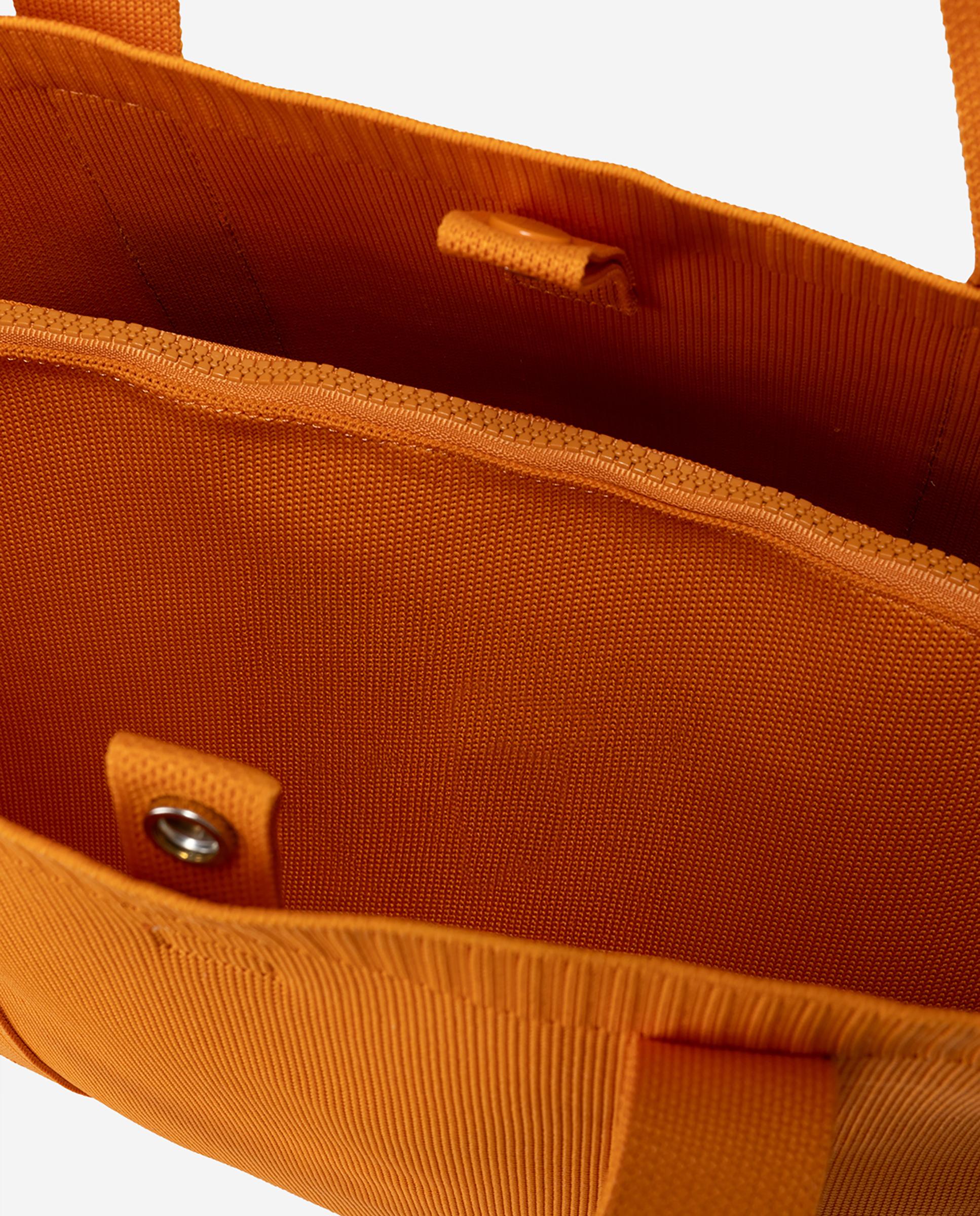 Bolso shopper de mujer con doble asa y cierre de botón a presión - Ecoalf - Naranja fuerte Naranja fuerte-7