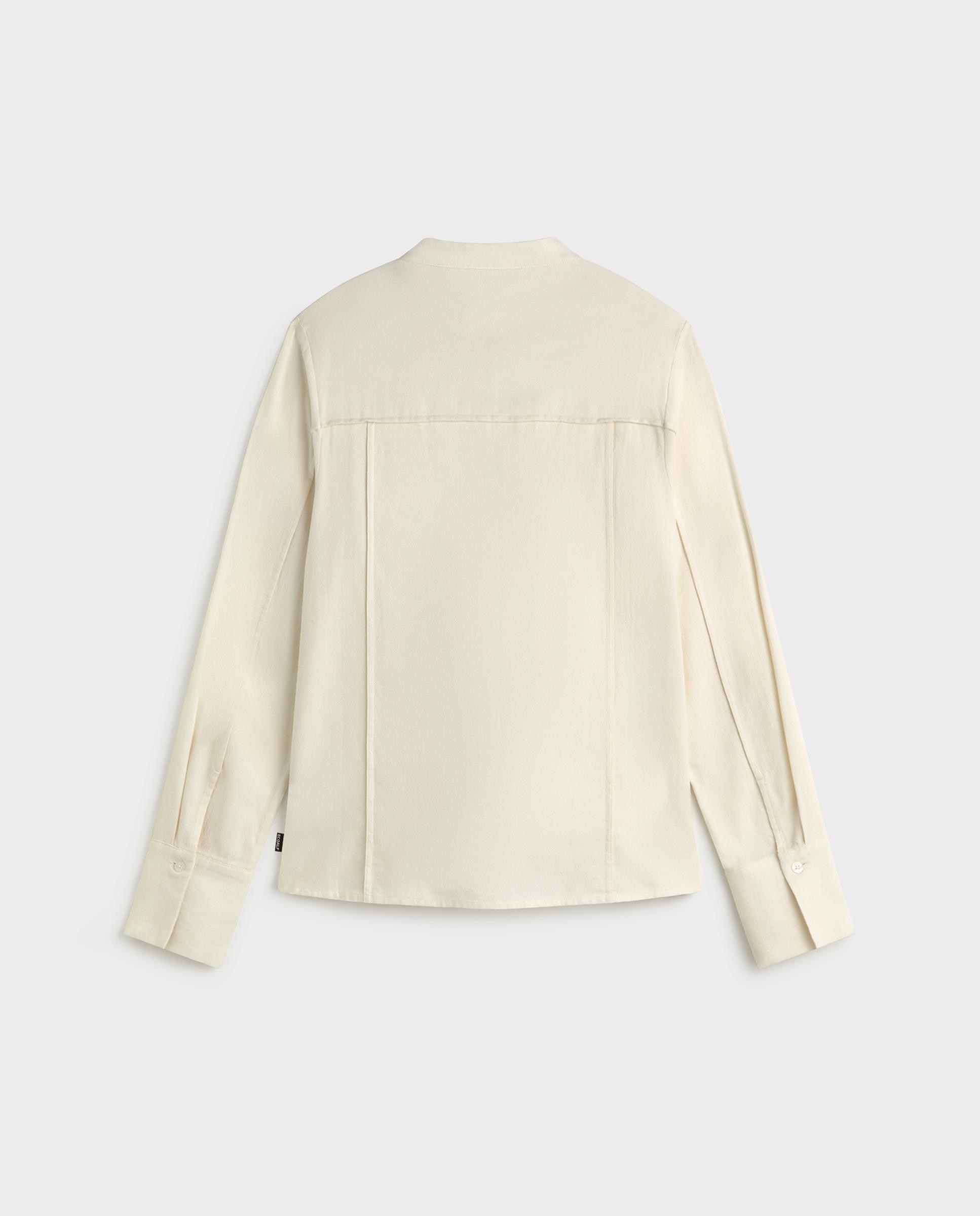 Sobrecamisa de mujer con cierre de botones de algodón - Ecoalf - Blanco Blanco-6