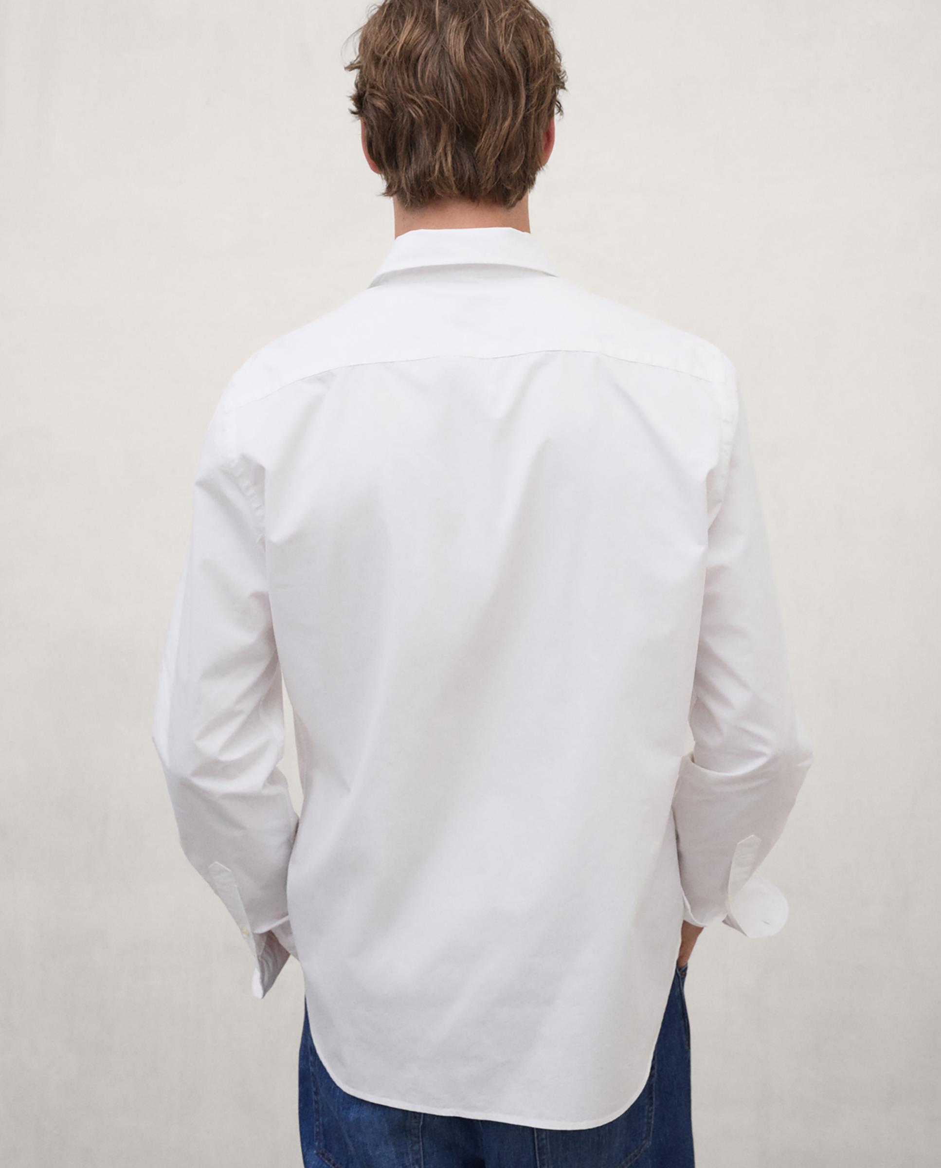 Camisa de hombre alfredo de cuello italiano con cierre de botones - Ecoalf - Blanco Blanco-2