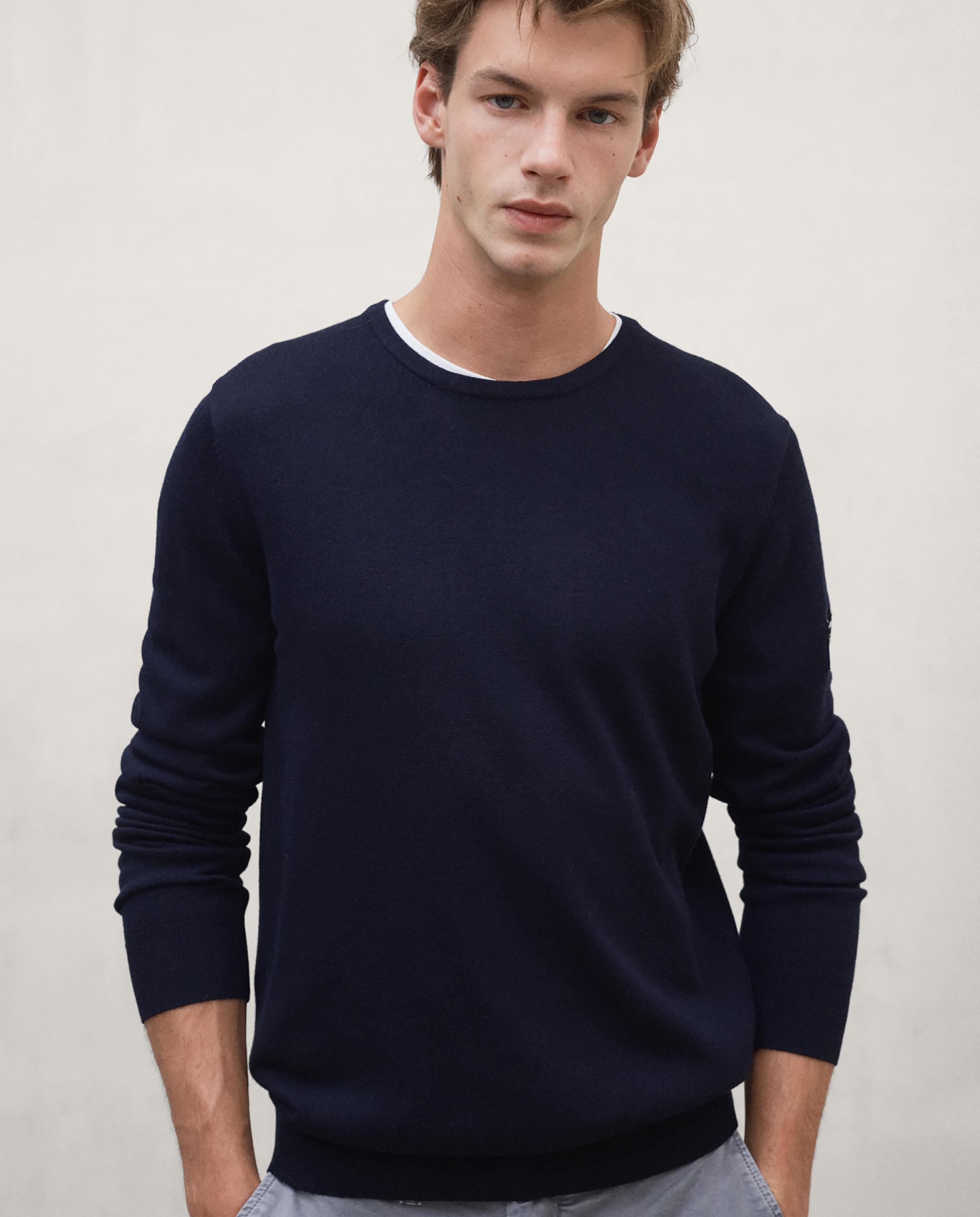 Imagen 1 de Jersey de hombre bayona con cuello redondo - Ecoalf - Azul marino Azul marino
