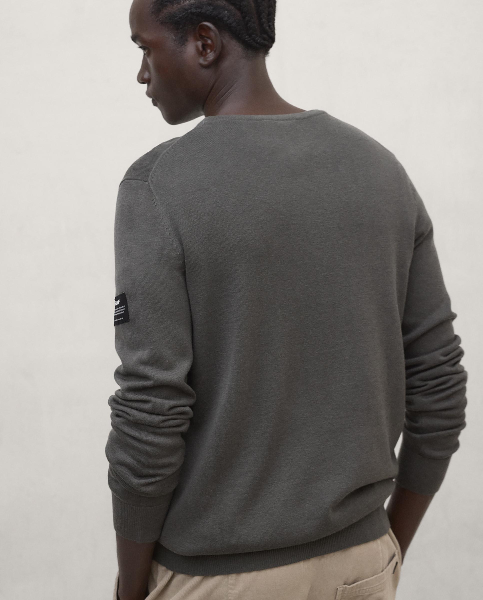 Imagen 2 de Jersey de hombre bayona con cuello redondo - Ecoalf - Kaki Kaki