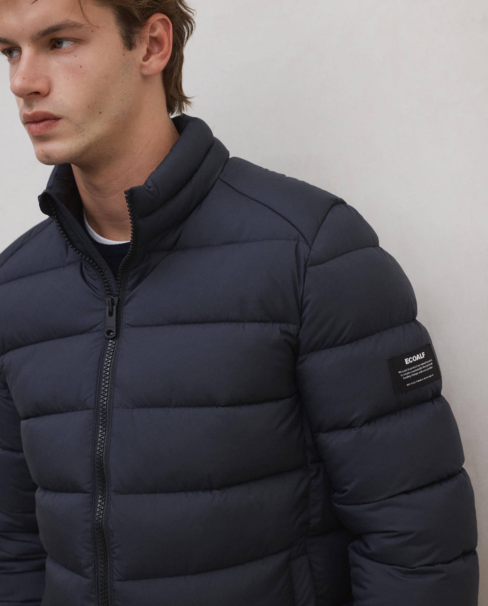 Imagen 4 de Chaqueta de hombre beret repelente al agua con cierre de cremallera - Ecoalf - Gris oscuro Gris oscuro