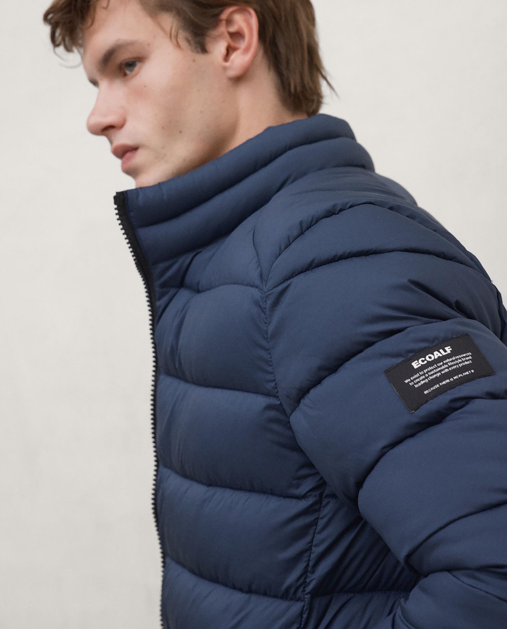 Imagen 4 de Chaqueta de hombre beret repelente al agua con cierre de cremallera - Ecoalf - Azul Azul