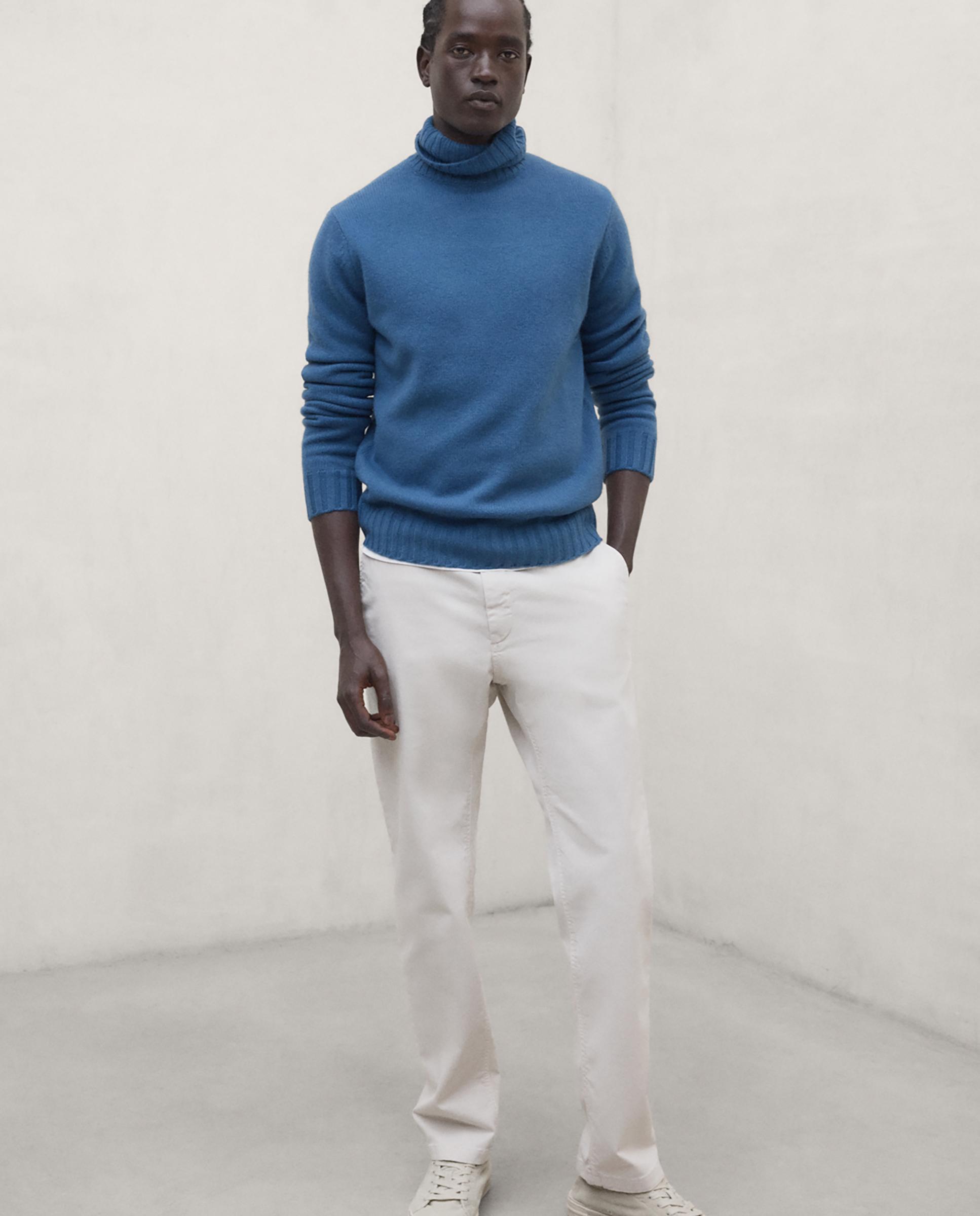 Imagen 1 de Jersey de hombre brun con cuello alto de corte regular - Ecoalf - Azul Azul