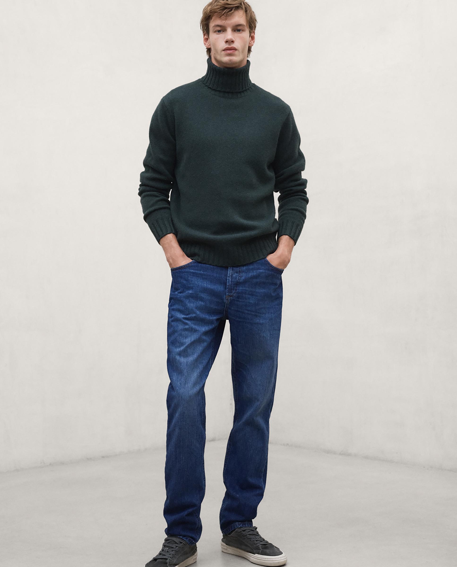 Imagen 2 de Jersey de hombre brun con cuello alto de corte regular - Ecoalf - Verde Verde