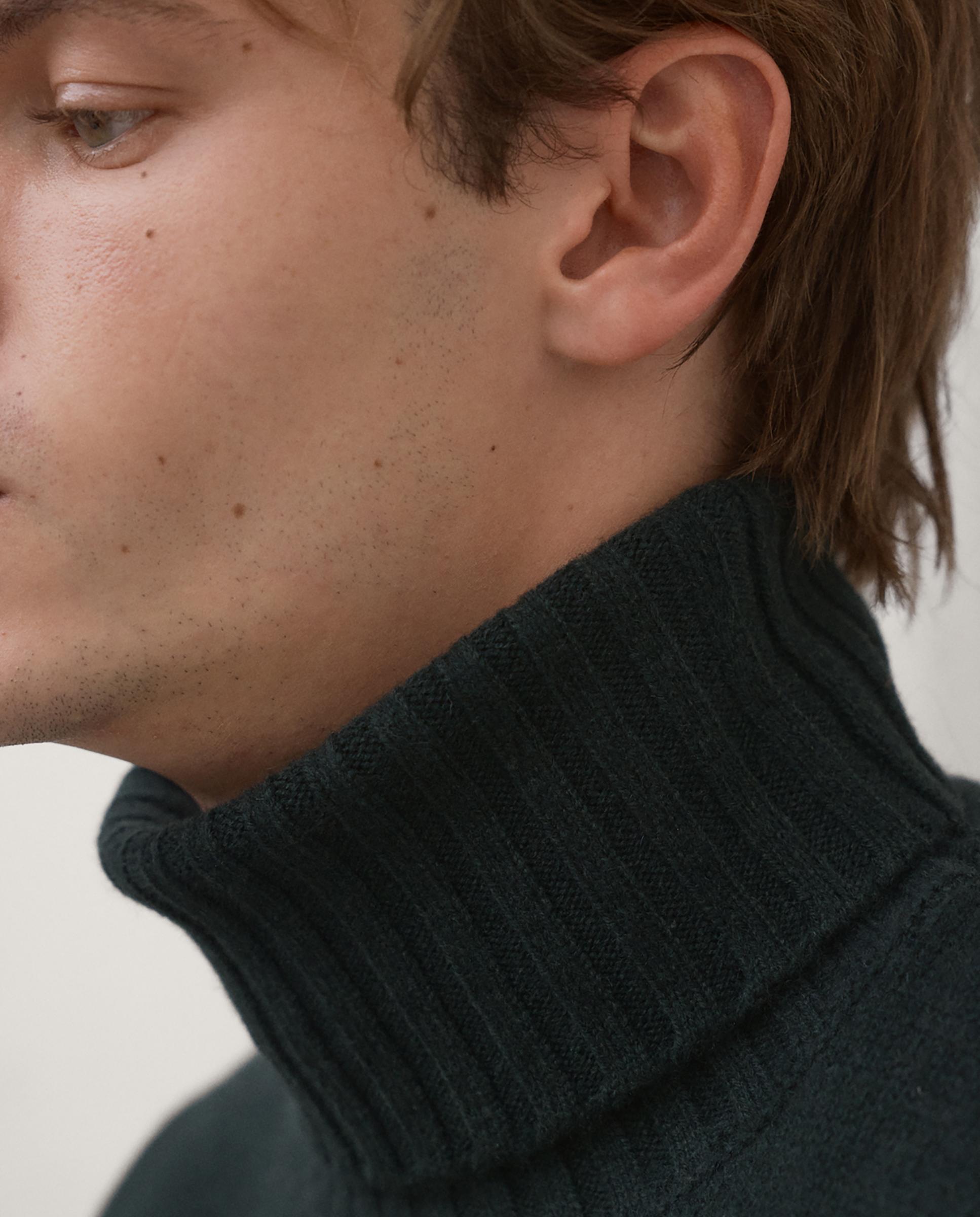 Imagen 4 de Jersey de hombre brun con cuello alto de corte regular - Ecoalf - Verde Verde