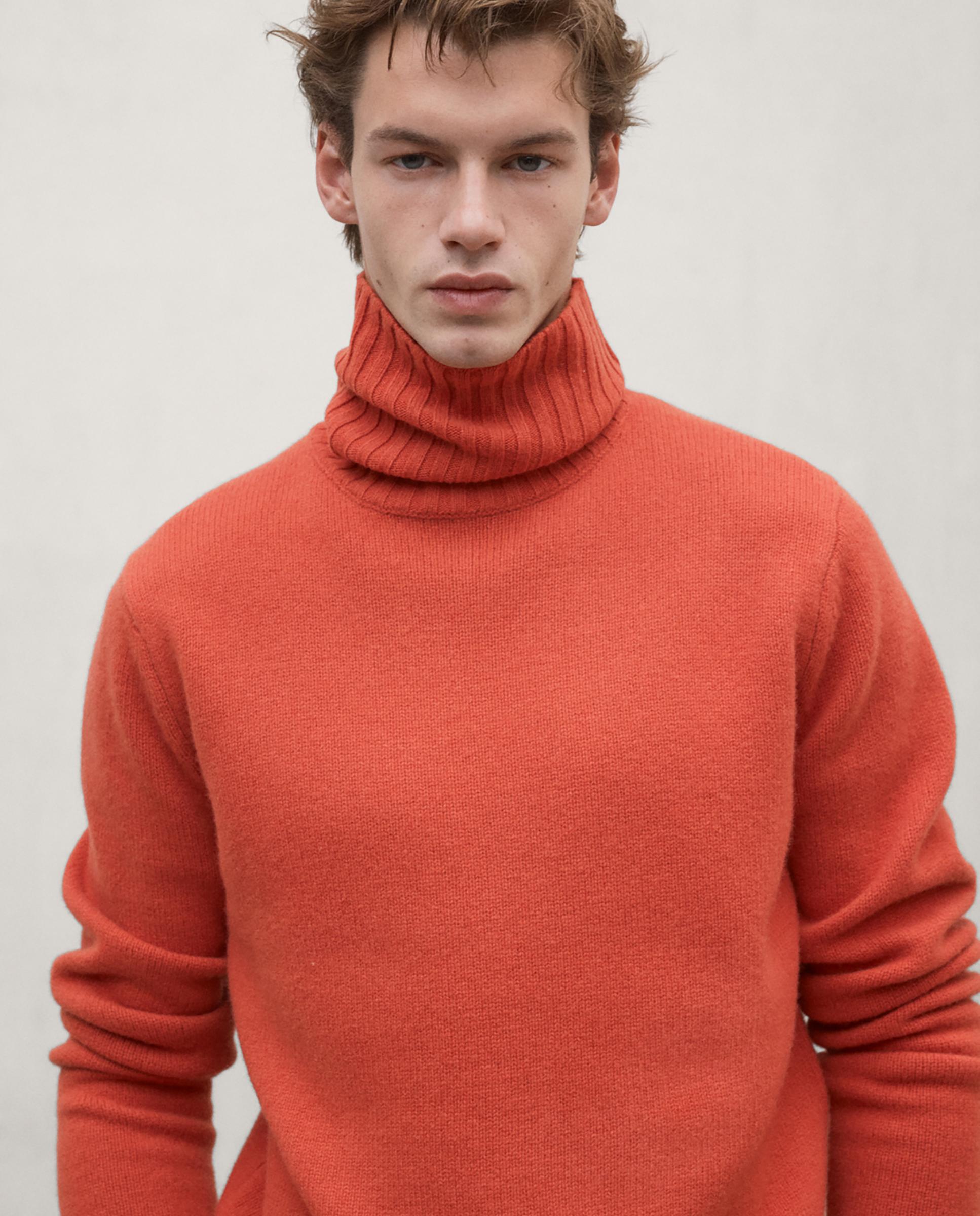 Imagen 4 de Jersey de hombre brun con cuello alto de corte regular - Ecoalf - Naranja Naranja