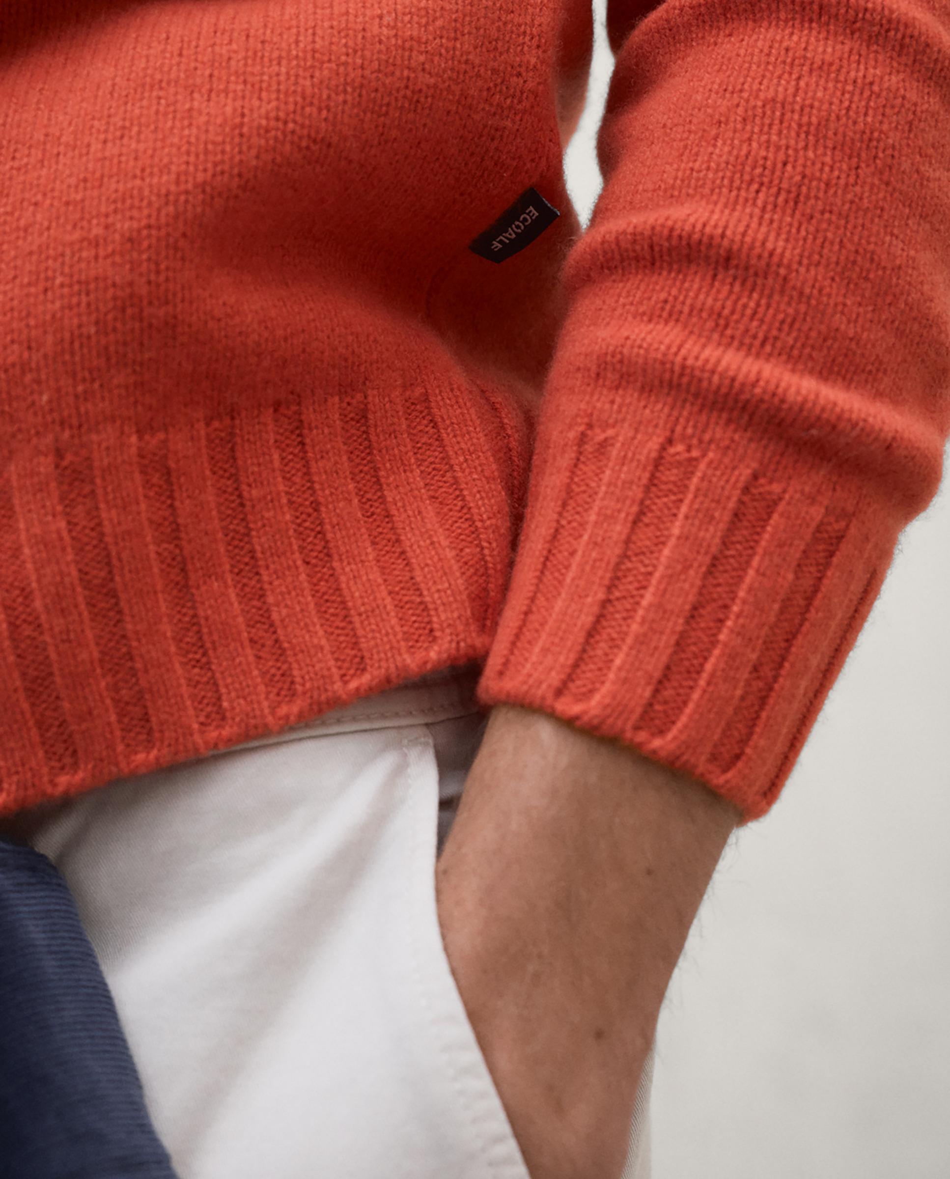 Imagen 5 de Jersey de hombre brun con cuello alto de corte regular - Ecoalf - Naranja Naranja