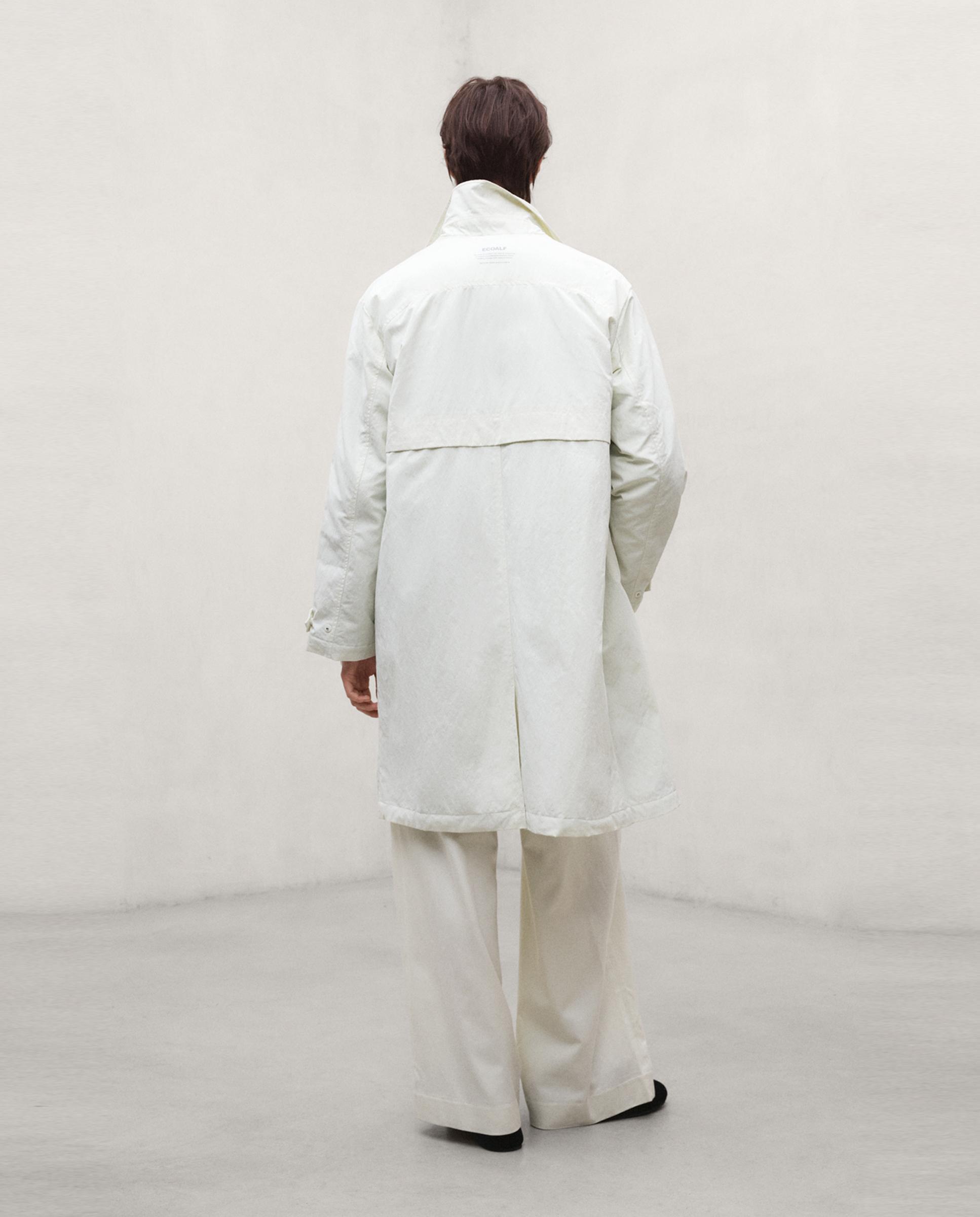 Gabardina de mujer caloa con botones magnéticos - Ecoalf - Blanco Blanco-3