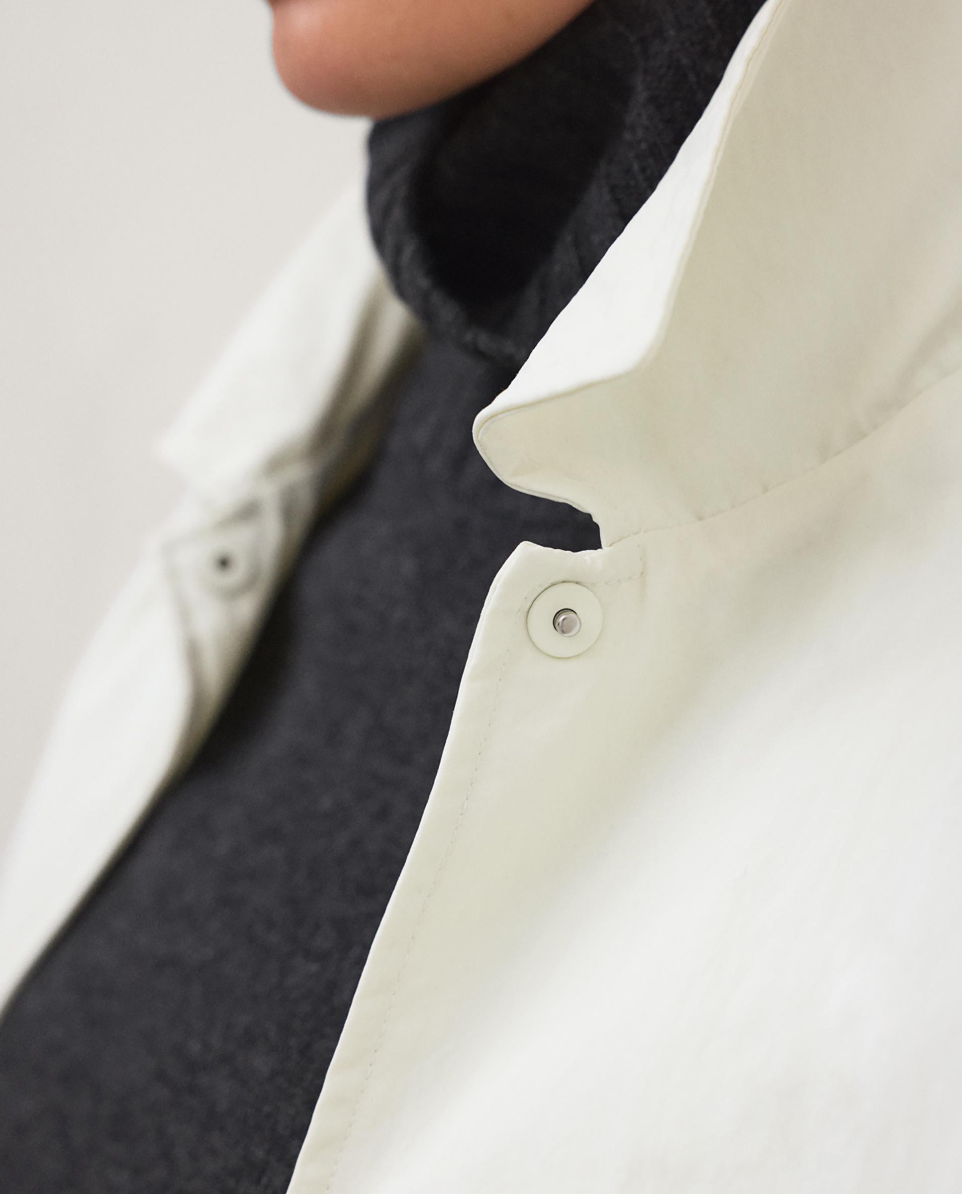 Gabardina de mujer caloa con botones magnéticos - Ecoalf - Blanco Blanco-6
