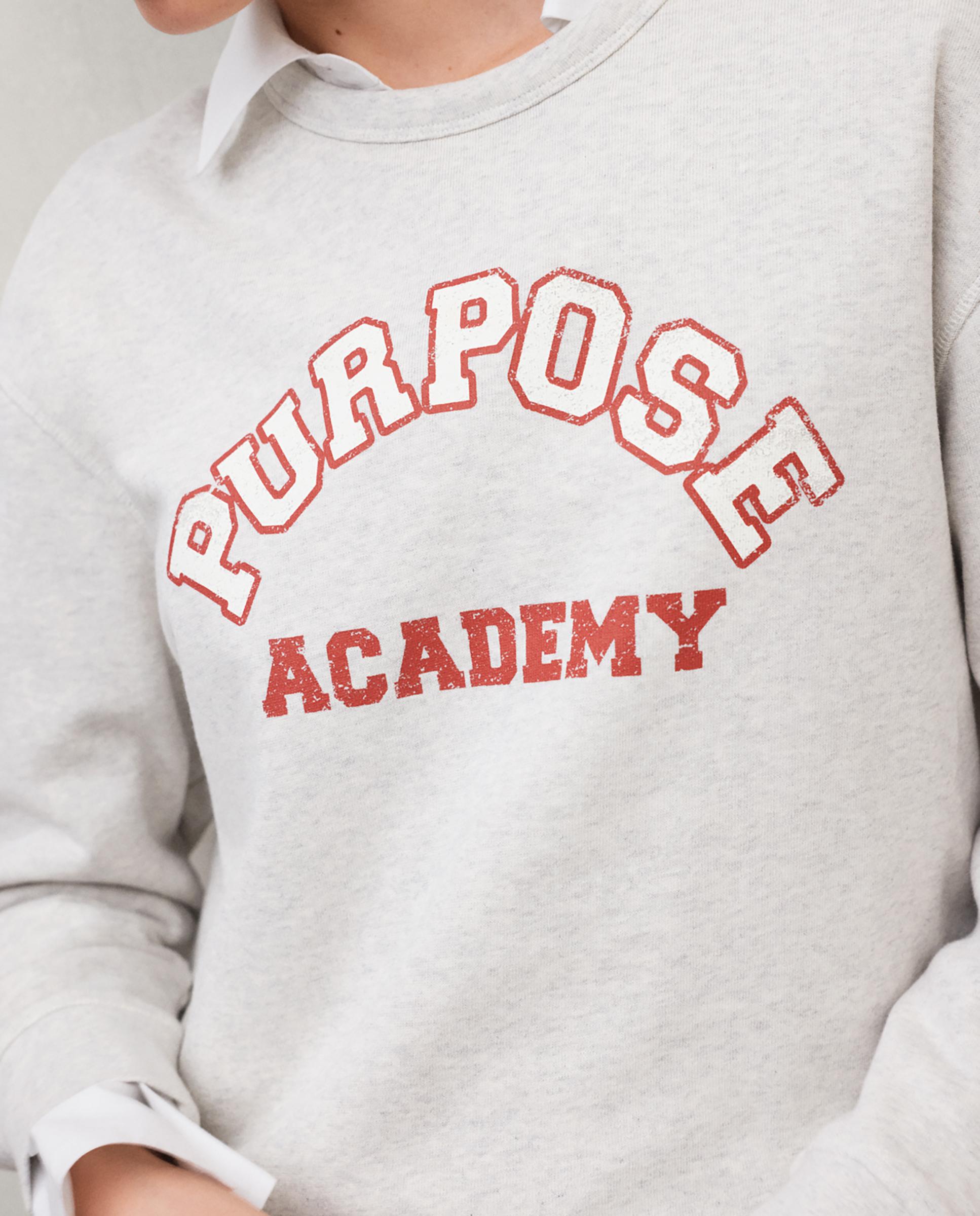 Sudadera de mujer de algodón reciclado purpose - Ecoalf - Gris claro Gris claro-5
