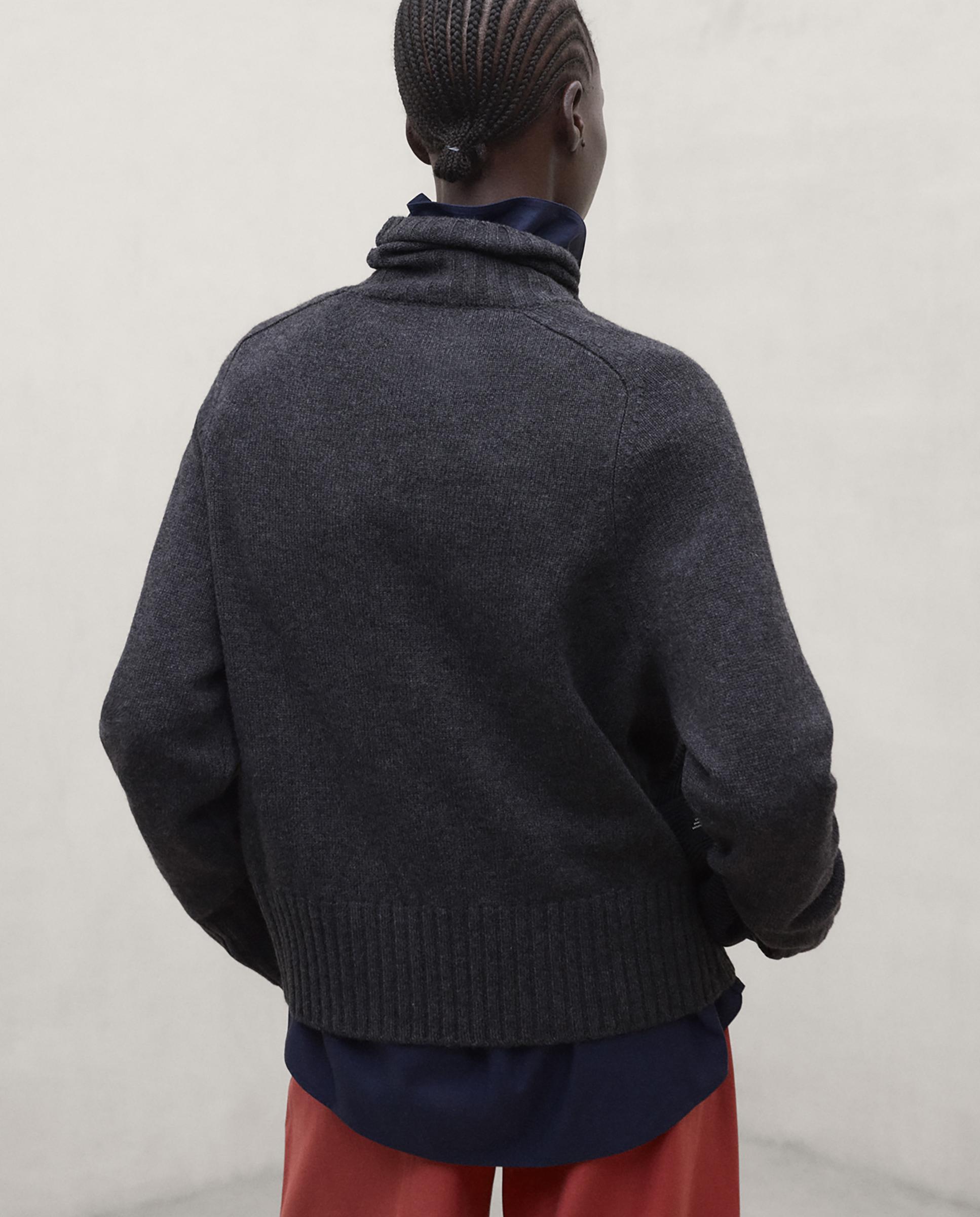 Imagen 4 de Jersey de mujer con cuello alto. - Ecoalf - Gris Gris