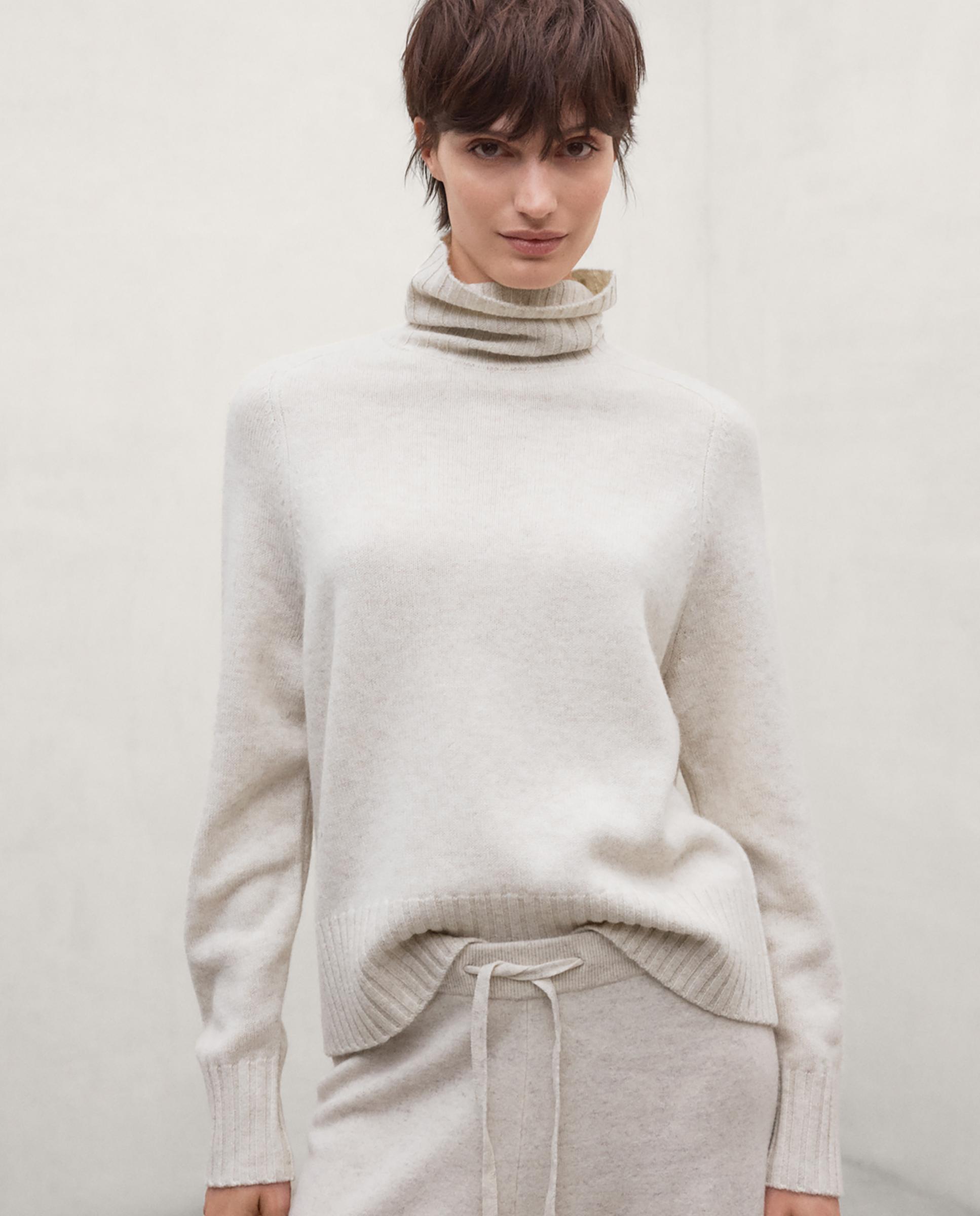 Imagen 1 de Jersey de mujer con cuello alto. - Ecoalf - Beige Beige