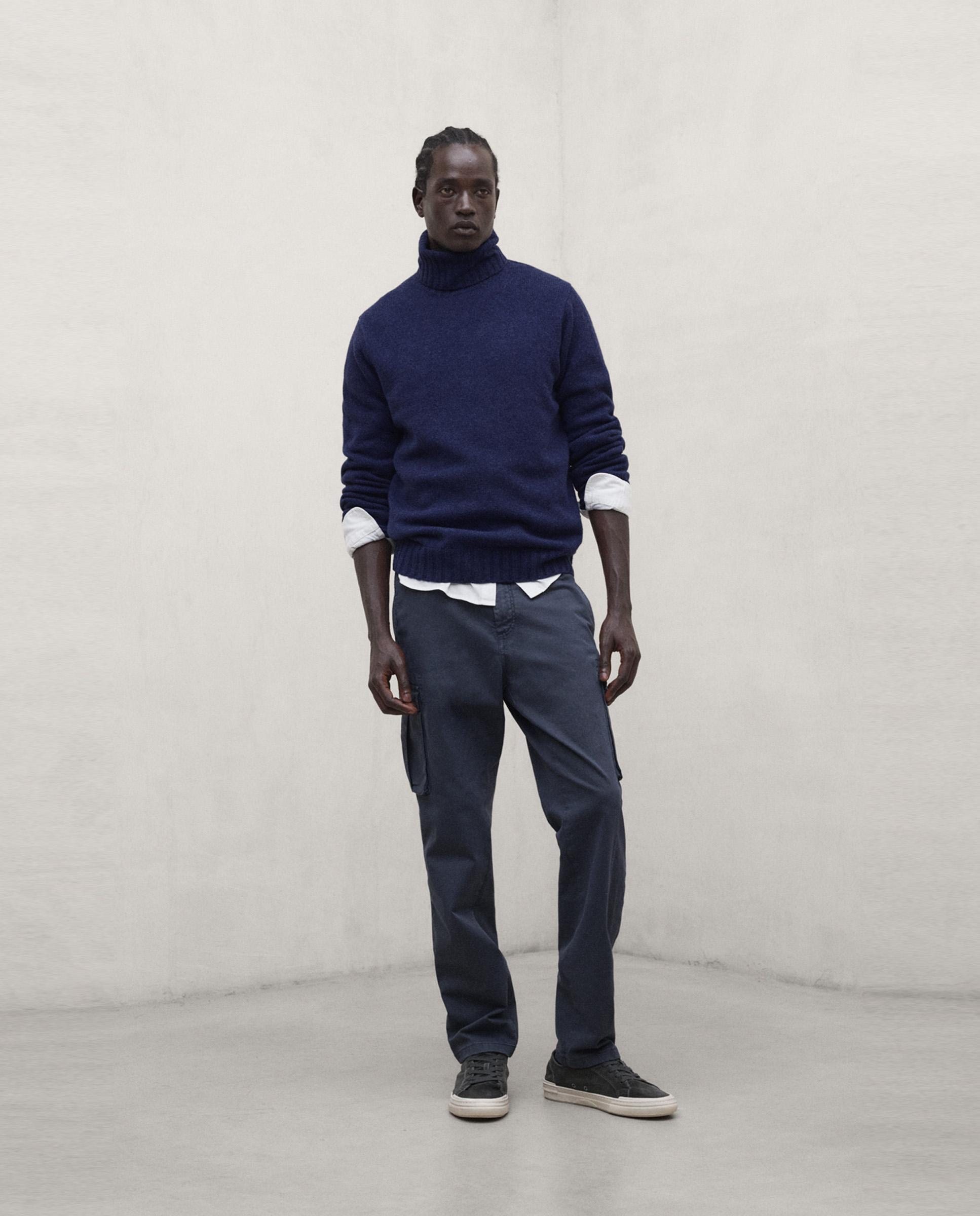 Pantalón de hombre ethicargo con cintura elástica de corte regular - Ecoalf - Azul Azul-1