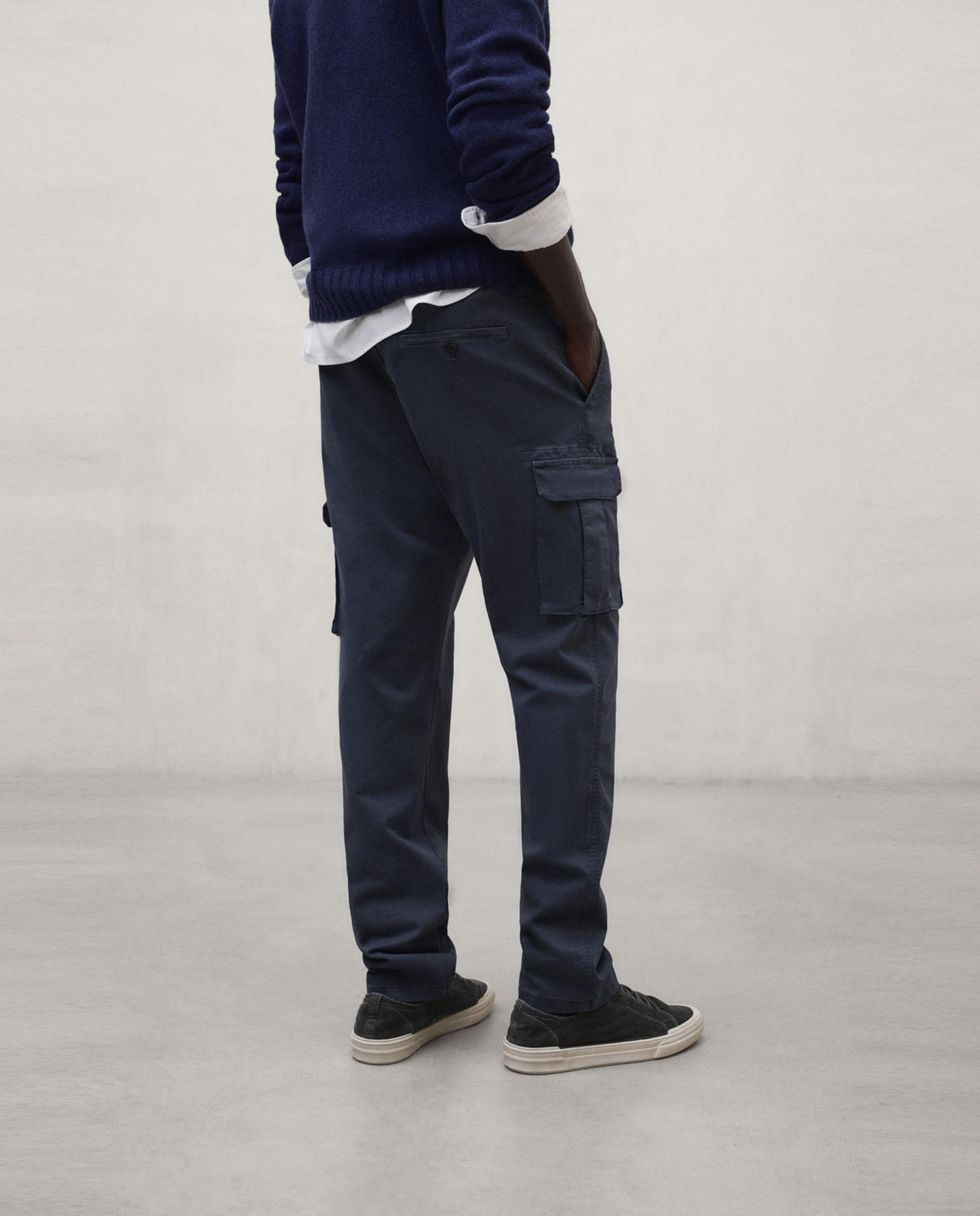 Pantalón de hombre ethicargo con cintura elástica de corte regular - Ecoalf - Azul Azul-3