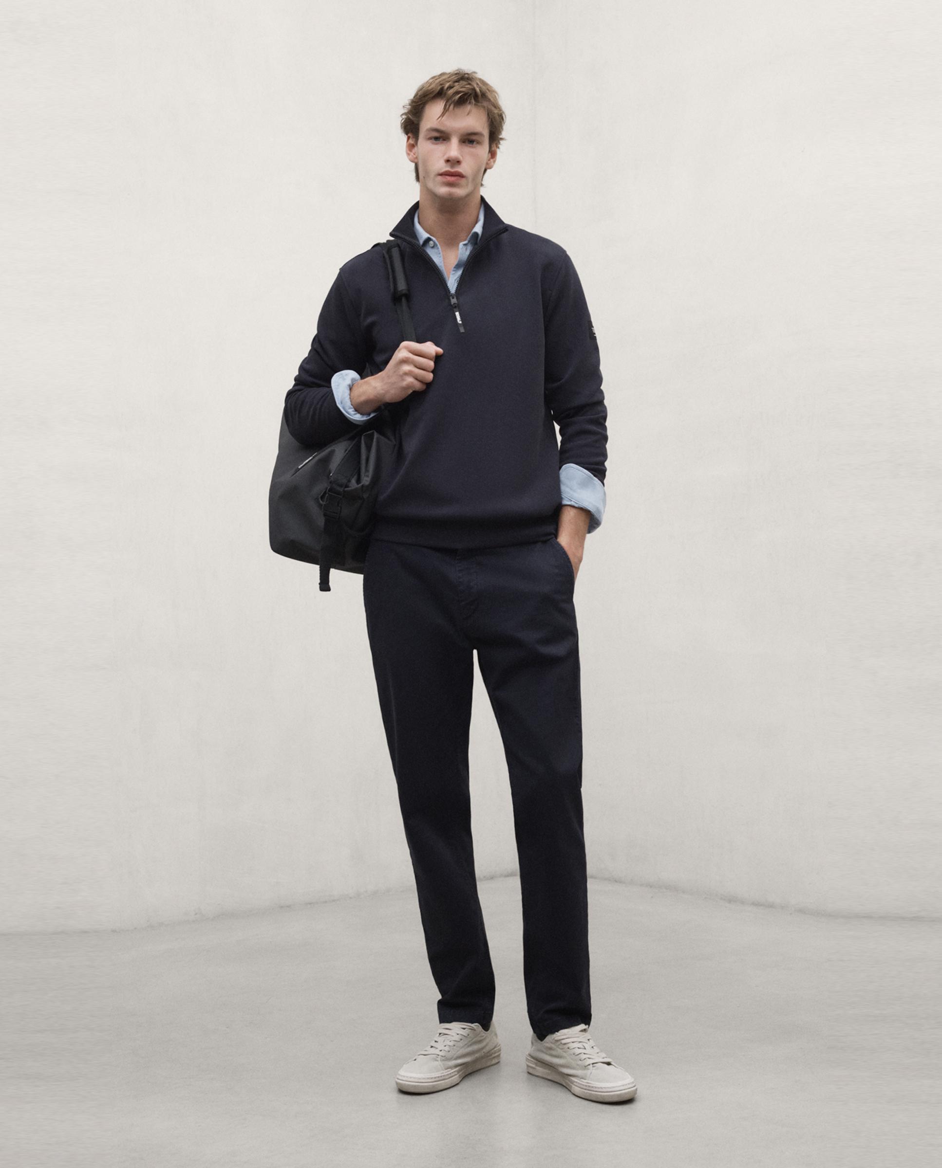 Chino de hombre ethiwin de corte regular - Ecoalf - Azul marino Azul marino-1