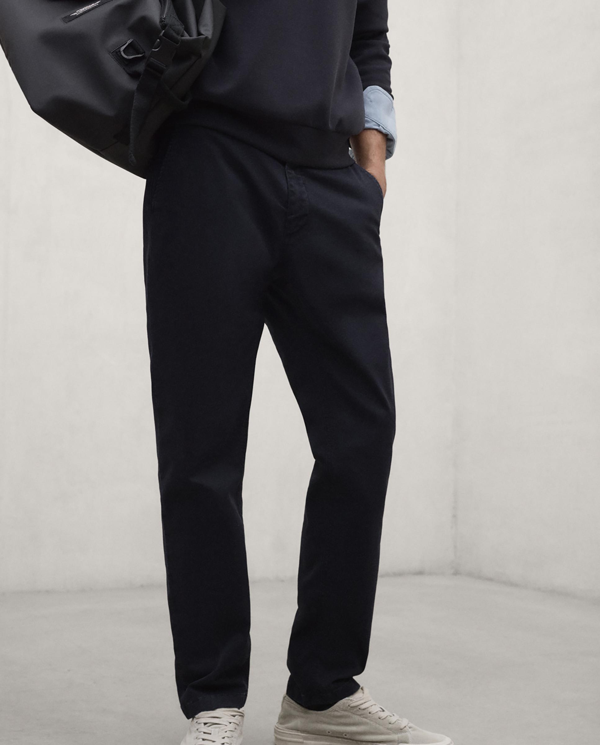 Chino de hombre ethiwin de corte regular - Ecoalf - Azul marino Azul marino-2
