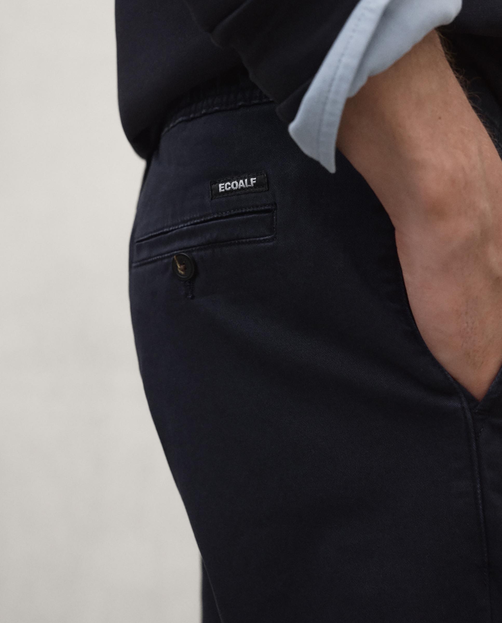 Chino de hombre ethiwin de corte regular - Ecoalf - Azul marino Azul marino-4