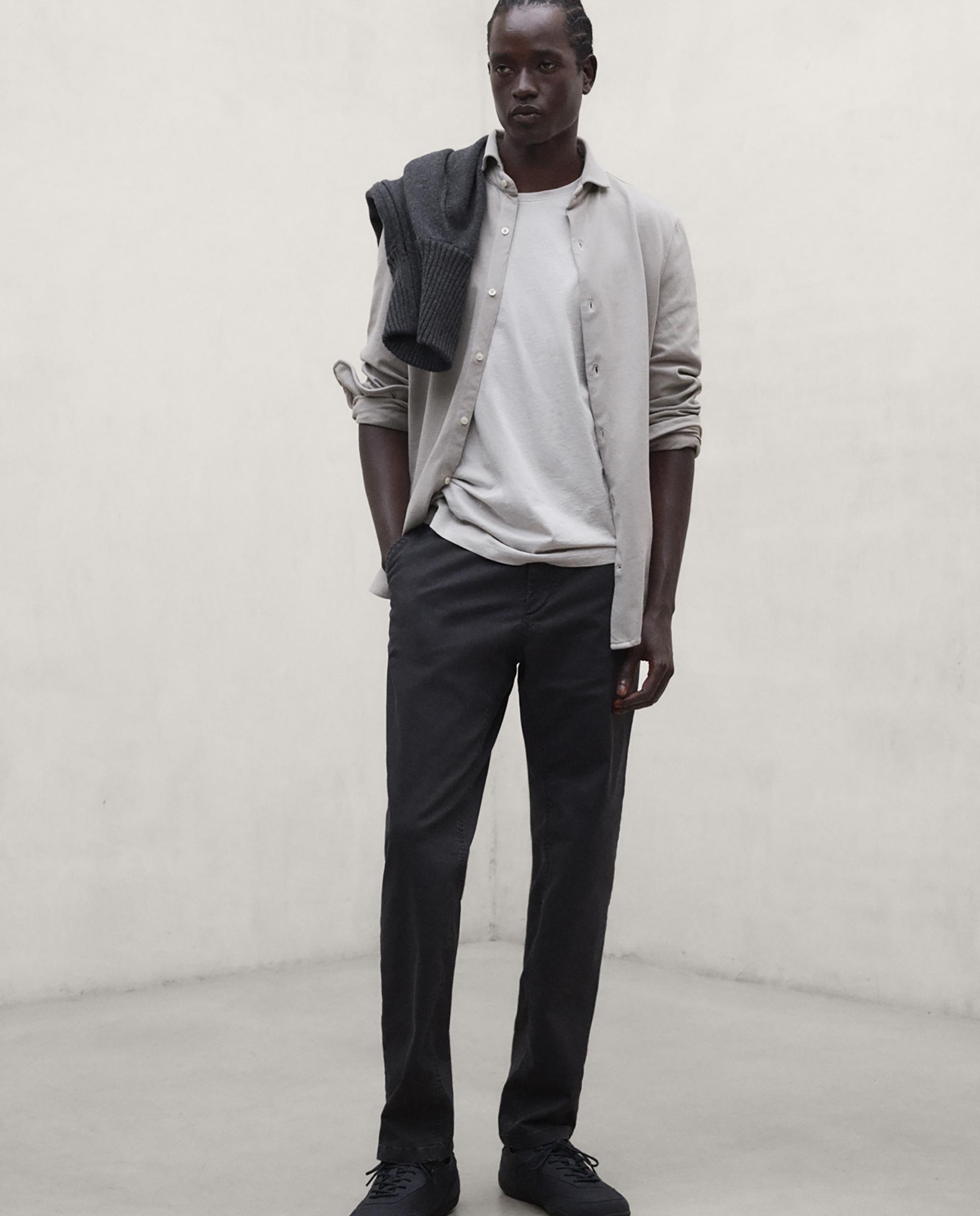Chino de hombre ethiwin de corte regular - Ecoalf - Gris oscuro Gris oscuro-1
