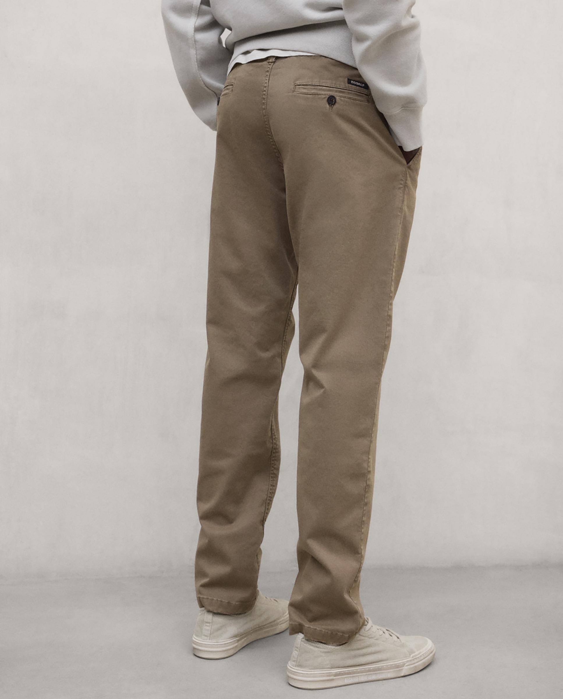 Chino de hombre ethiwin de corte regular - Ecoalf - Marrón Marrón-4