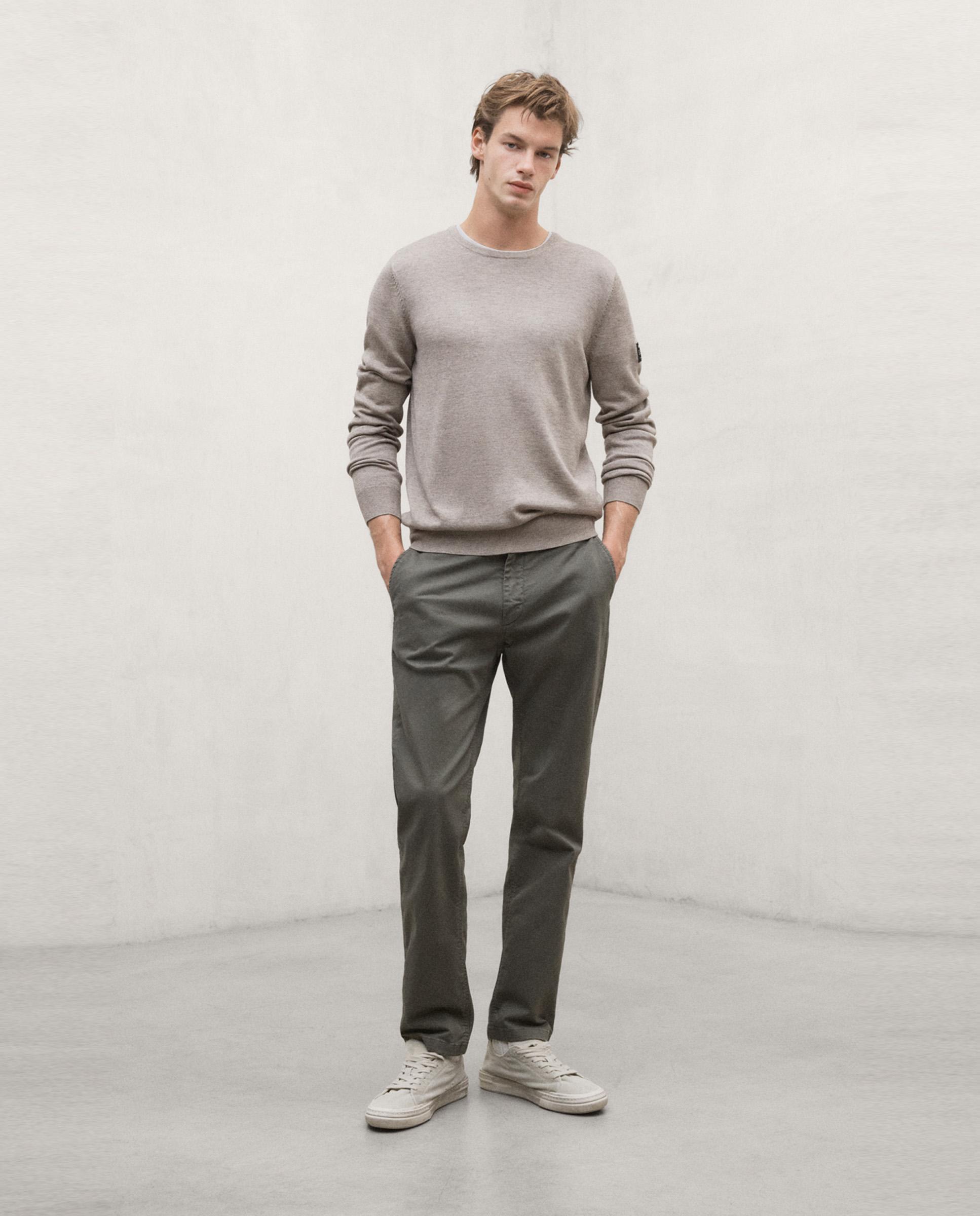 Chino de hombre ethiwin de corte regular - Ecoalf - Verde Verde-1
