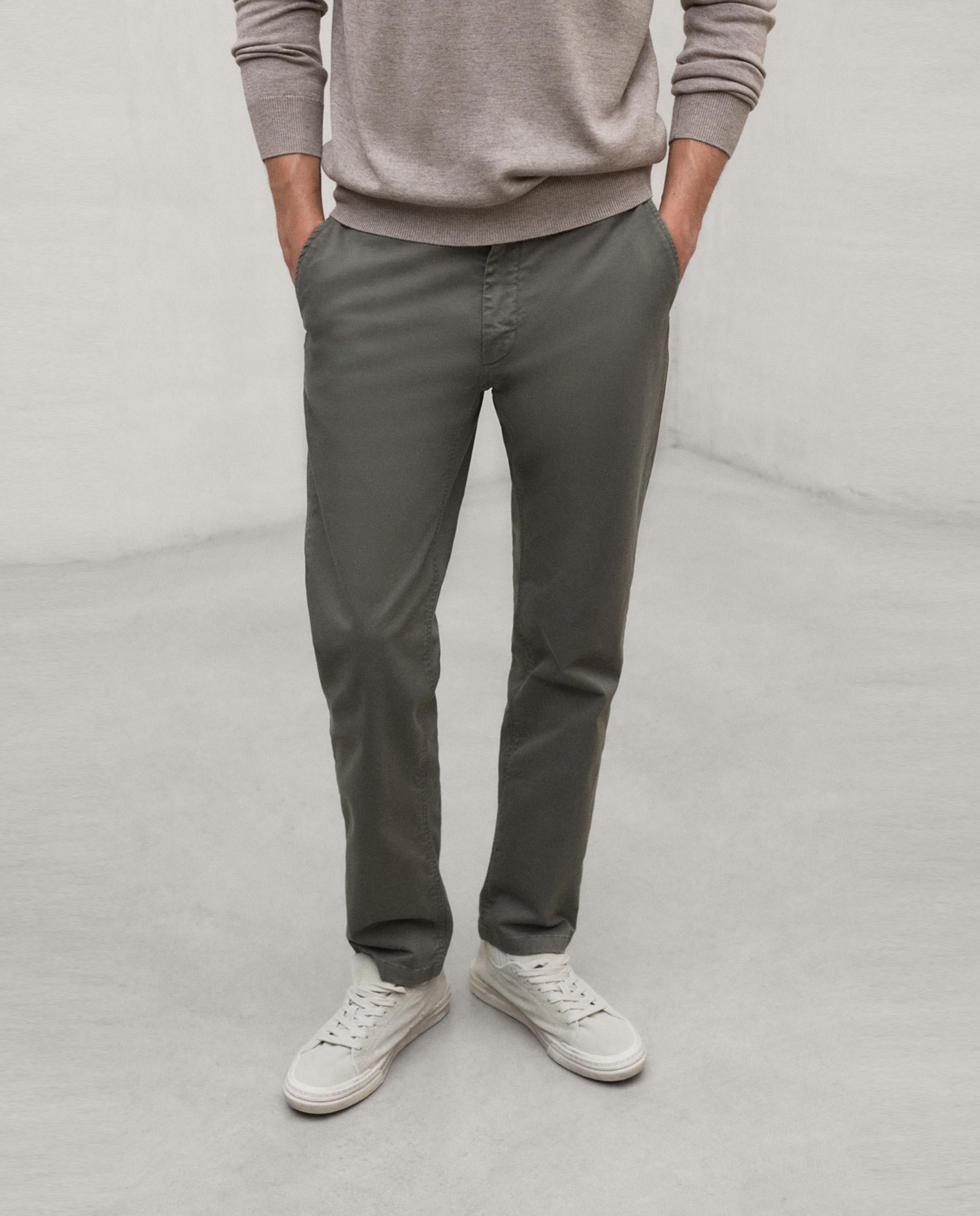 Chino de hombre ethiwin de corte regular - Ecoalf - Verde Verde-4