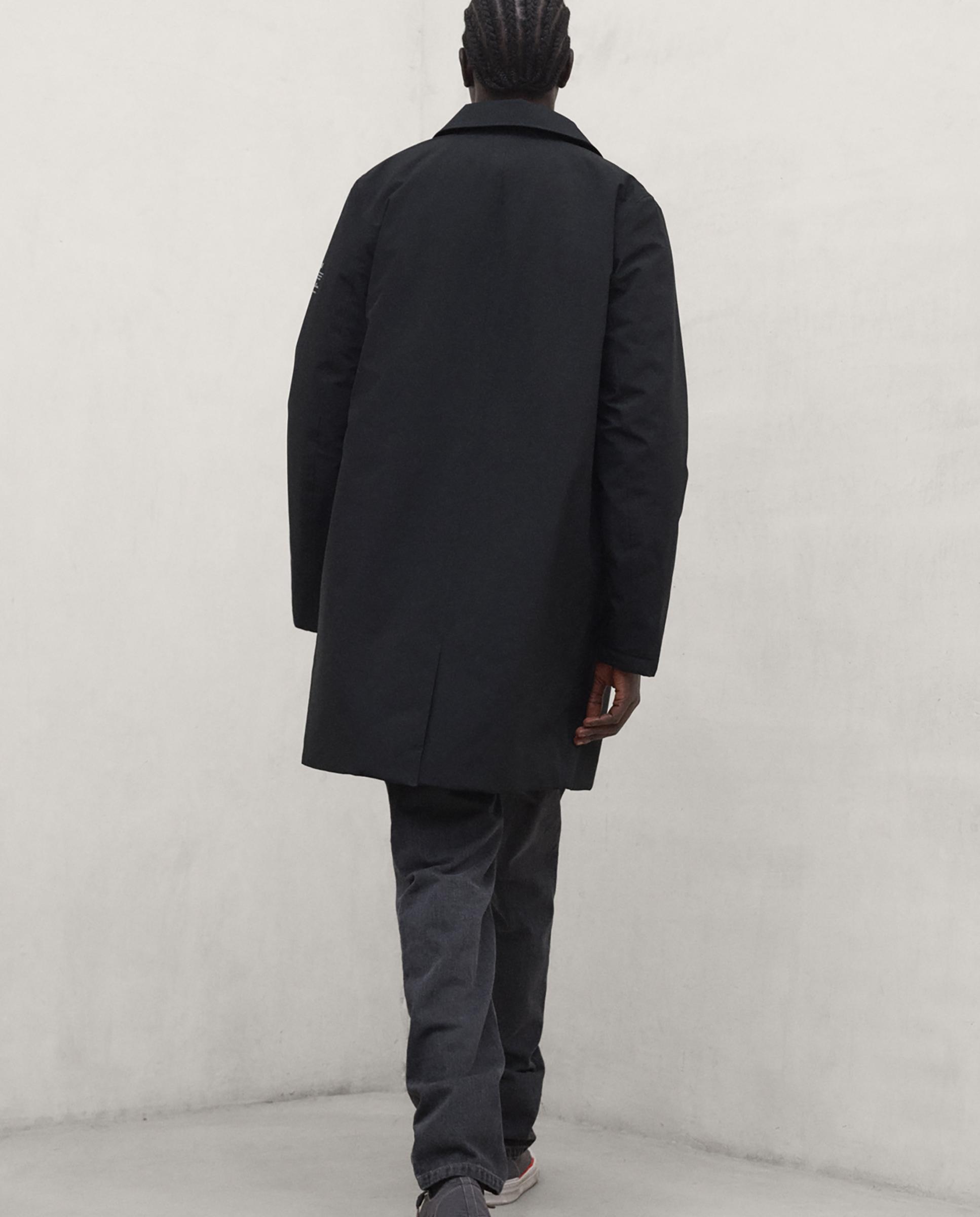 Chubasquero de hombre garona impermeable con cuello camisero - Ecoalf - Negro Negro-3
