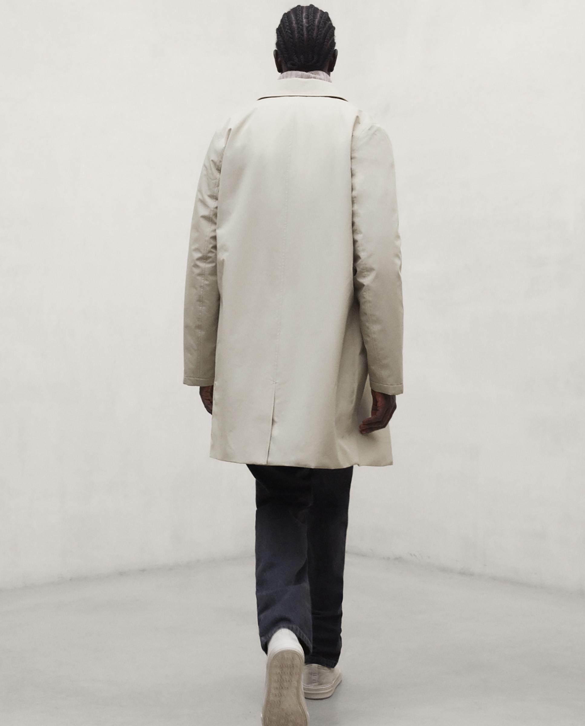 Chubasquero de hombre garona impermeable con cuello camisero - Ecoalf - Beige Beige-2