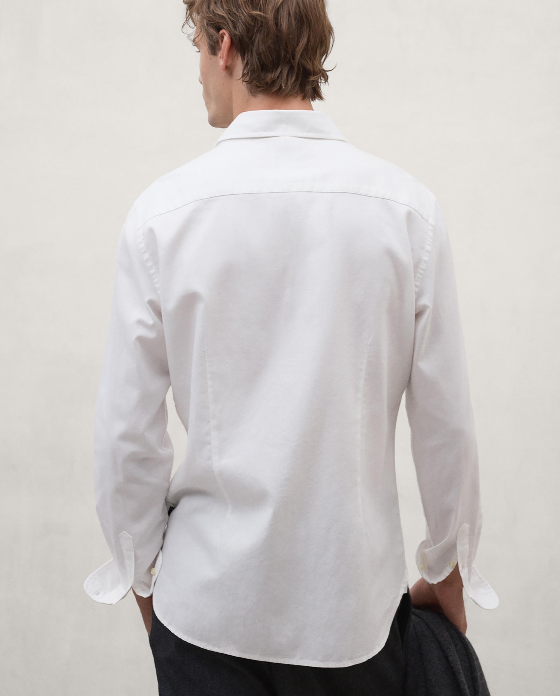 Camisa de hombre gerard con cuello italiano - Ecoalf - Blanco Blanco-4